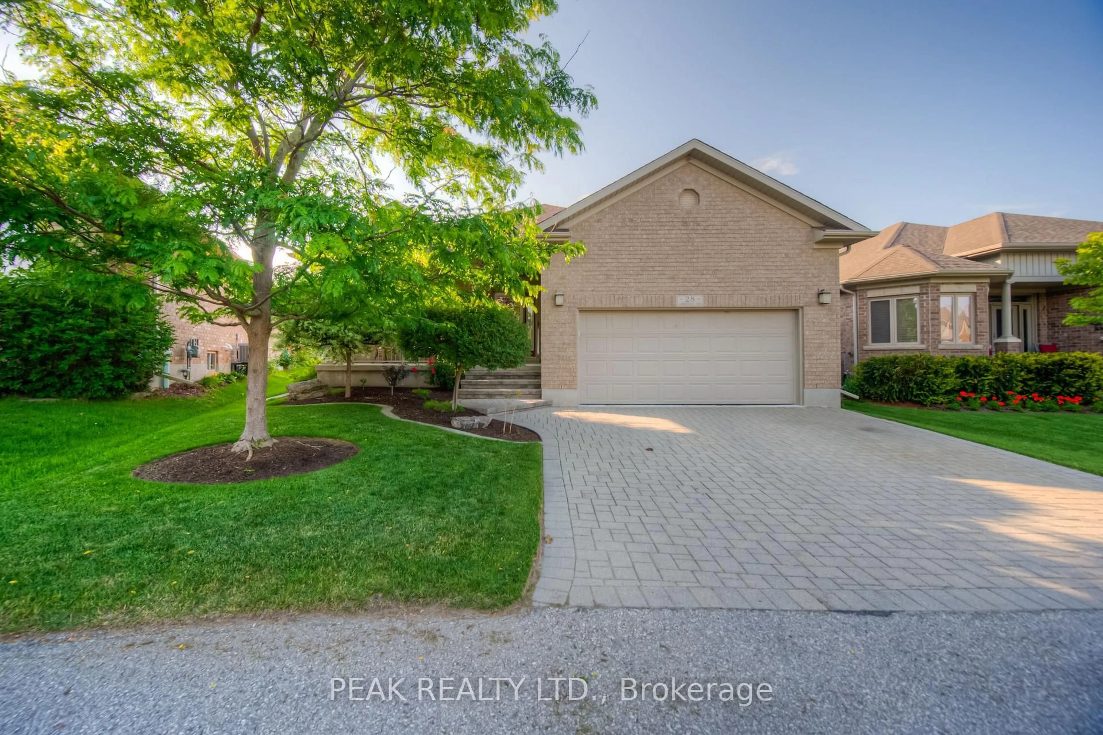 A pic from outside/outdoor area/front of a property/back of a property/a pic from drone, street for 28 Amberdale Way, Wilmot Ontario N3A 0C1
