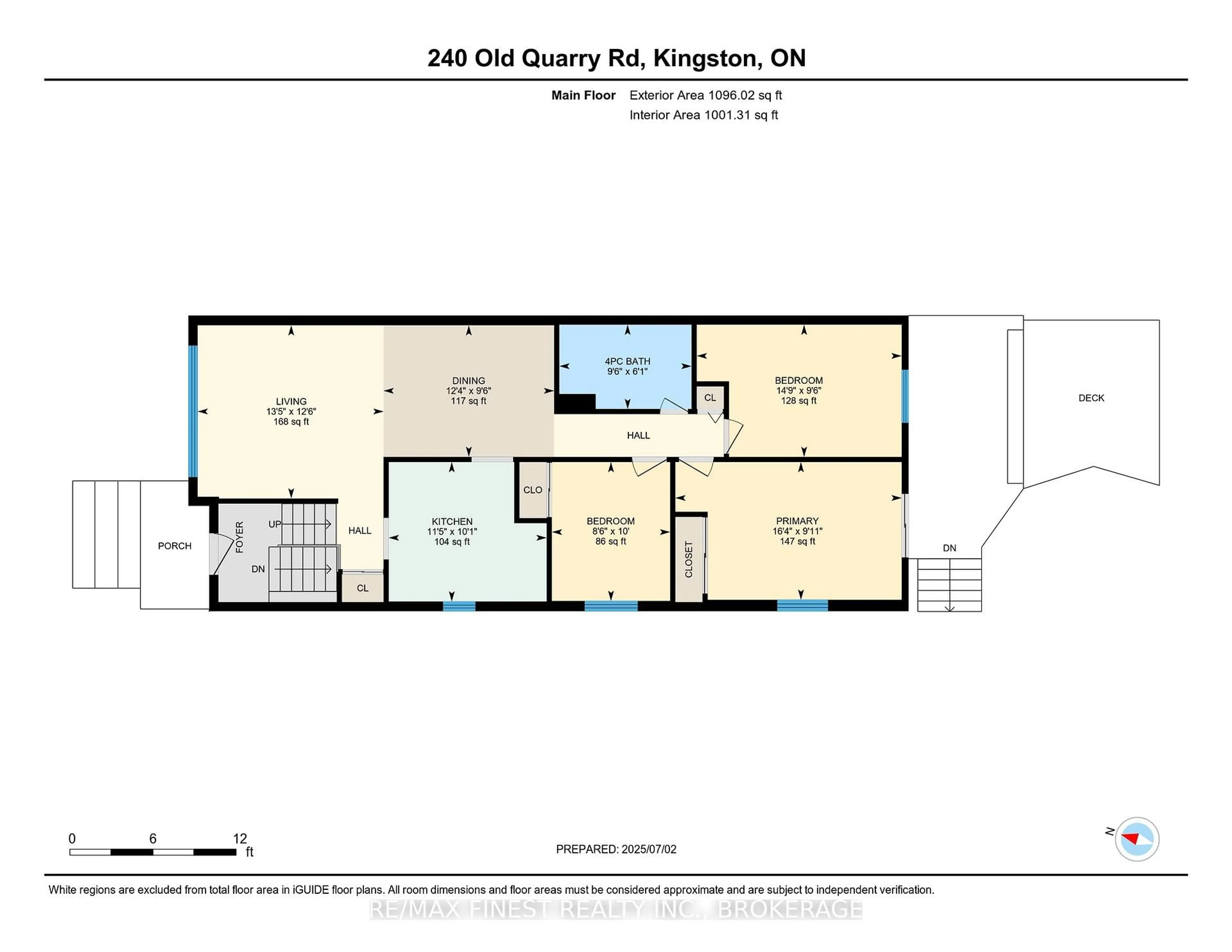 Floor plan for 240 Old Quarry Rd, Kingston Ontario K7M 7L2