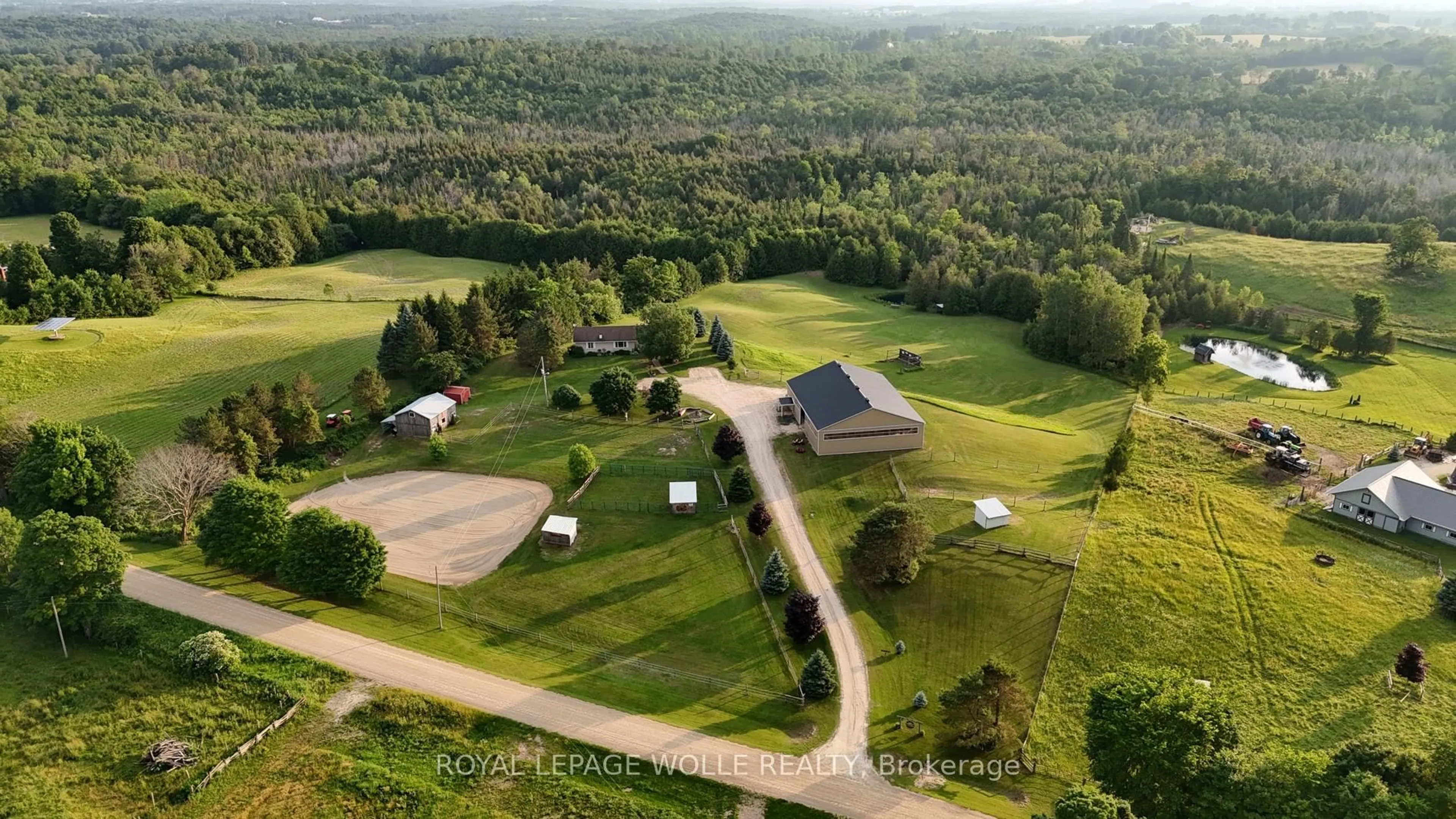 A pic from outside/outdoor area/front of a property/back of a property/a pic from drone, mountain view for 413294 Baseline Rd, West Grey Ontario N0G 1R0