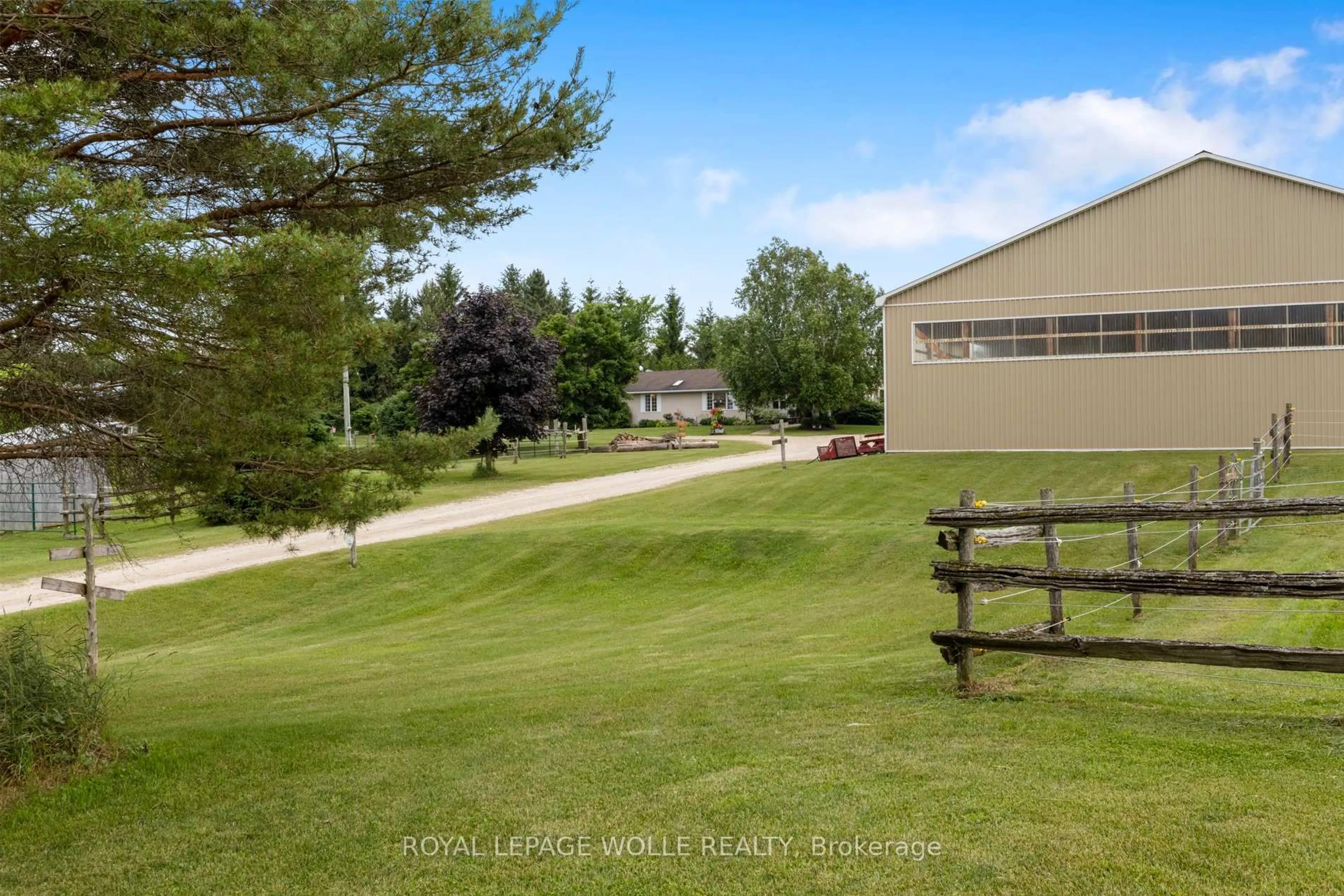 A pic from outside/outdoor area/front of a property/back of a property/a pic from drone, mountain view for 413294 Baseline Rd, West Grey Ontario N0G 1R0