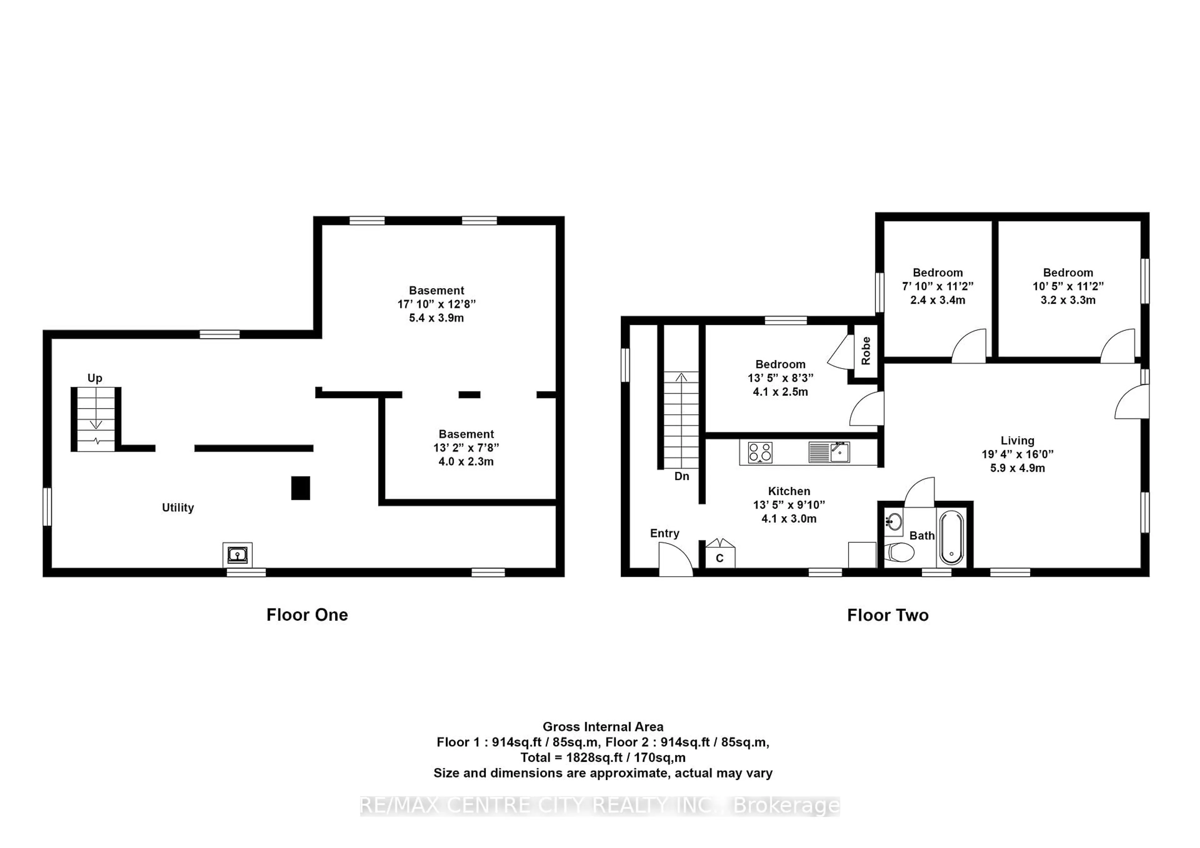 Floor plan for 101 Hamilton Rd, London East Ontario N6B 1N2