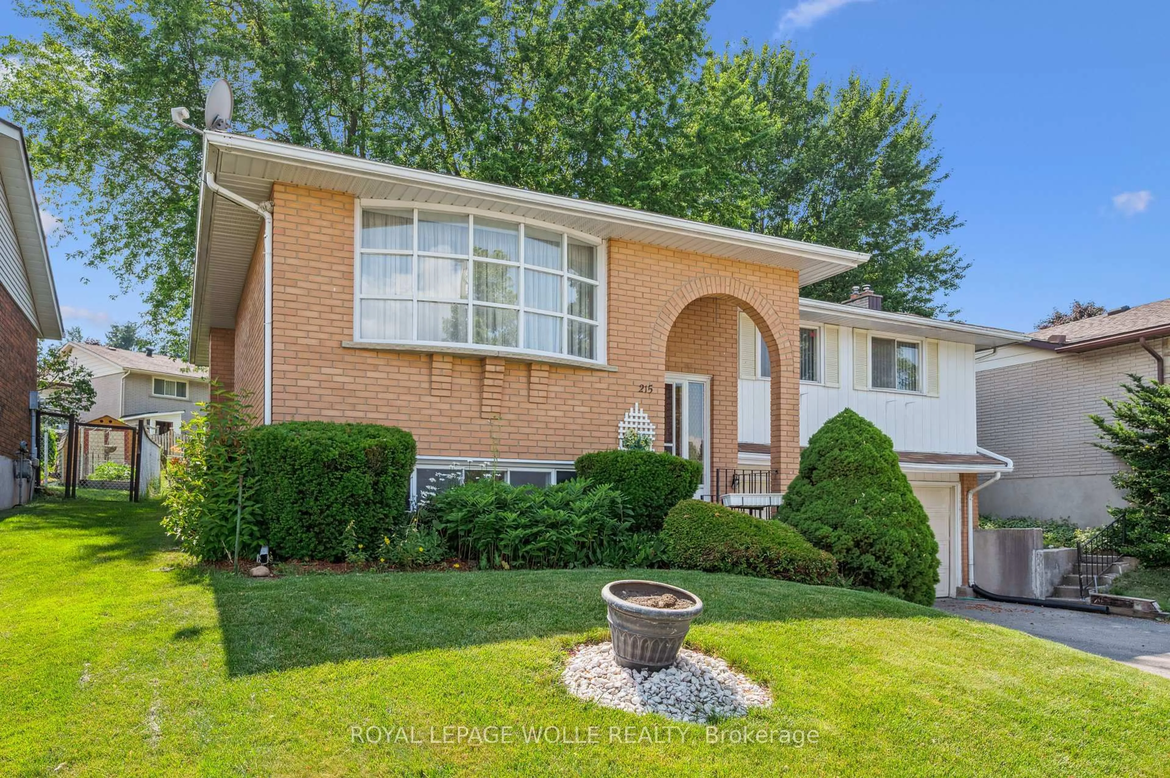 Home with vinyl exterior material, street for 215 Westheights Dr, Kitchener Ontario N2N 1K2