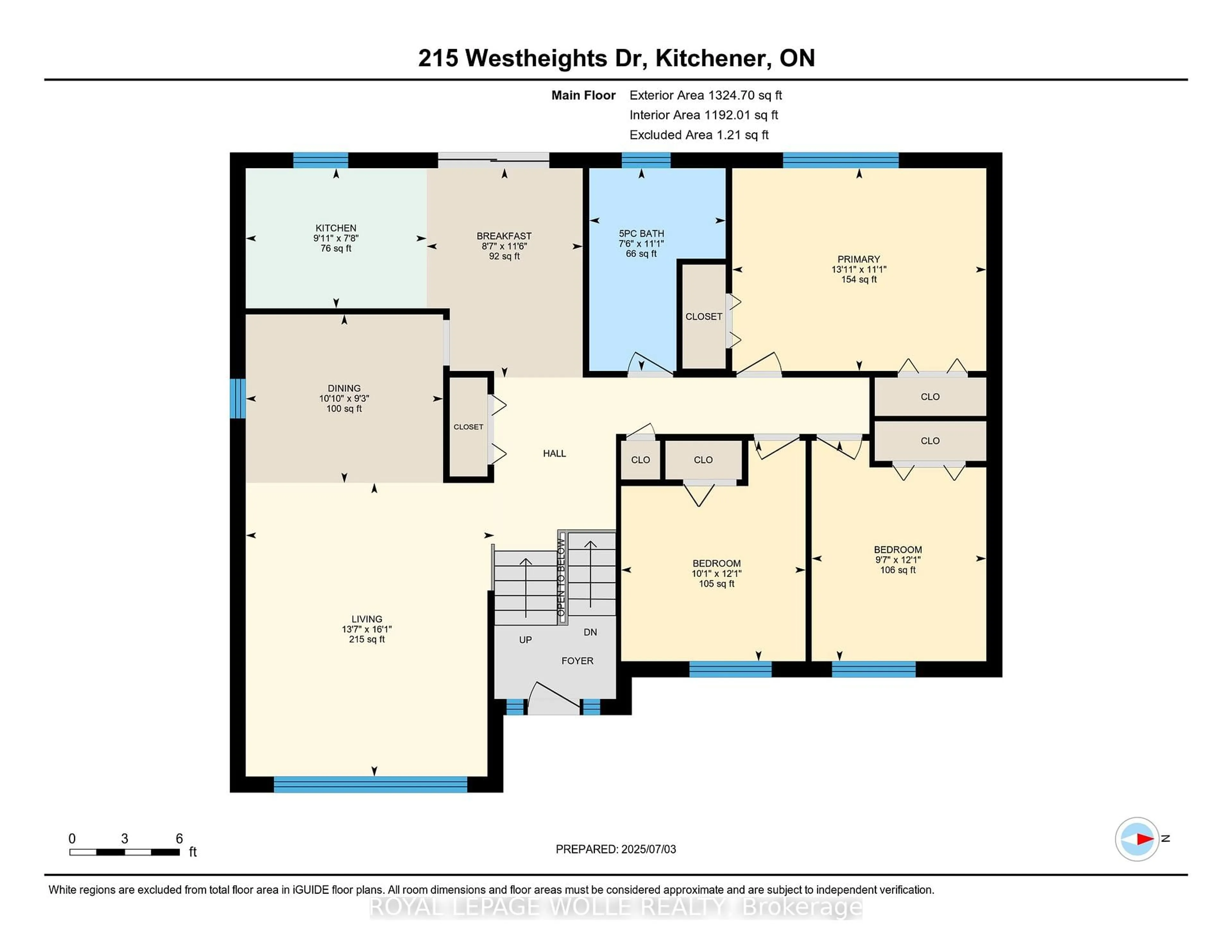 Floor plan for 215 Westheights Dr, Kitchener Ontario N2N 1K2