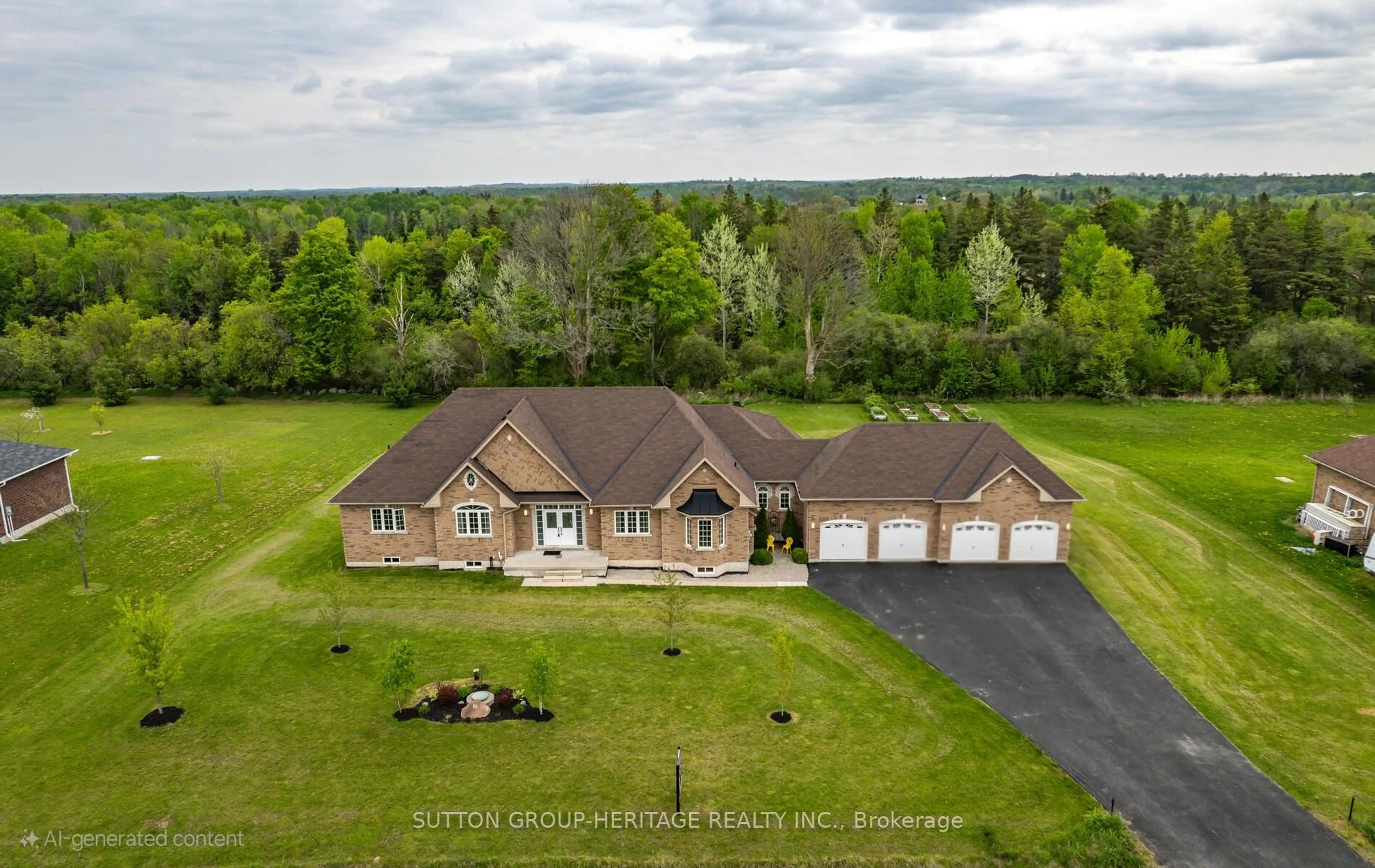 A pic from outside/outdoor area/front of a property/back of a property/a pic from drone, unknown for 61 Songbird Cres, Kawartha Lakes Ontario K9V 0A9