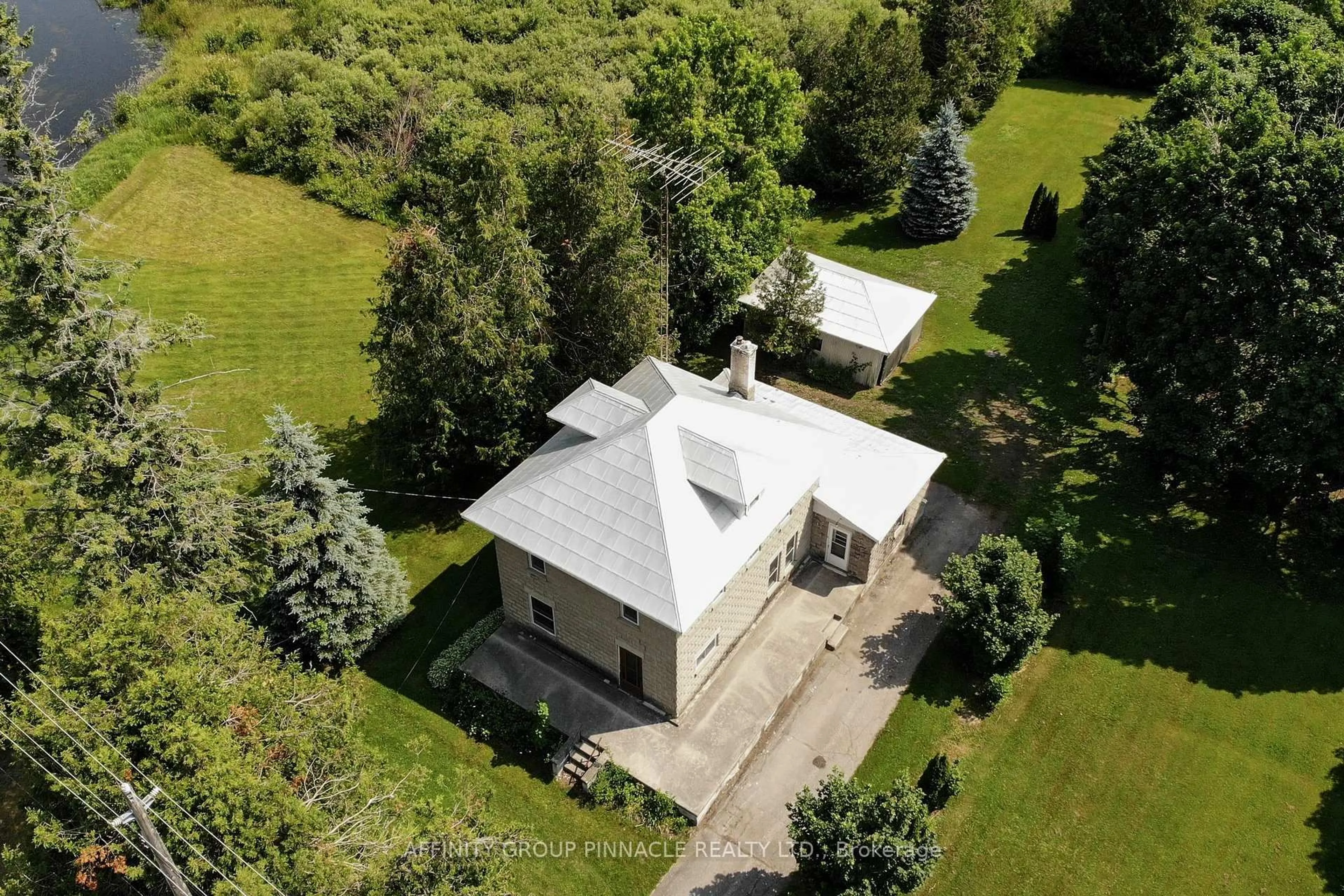 A pic from outside/outdoor area/front of a property/back of a property/a pic from drone, building for 1850 Victoria Rd, Kawartha Lakes Ontario K0M 2B0