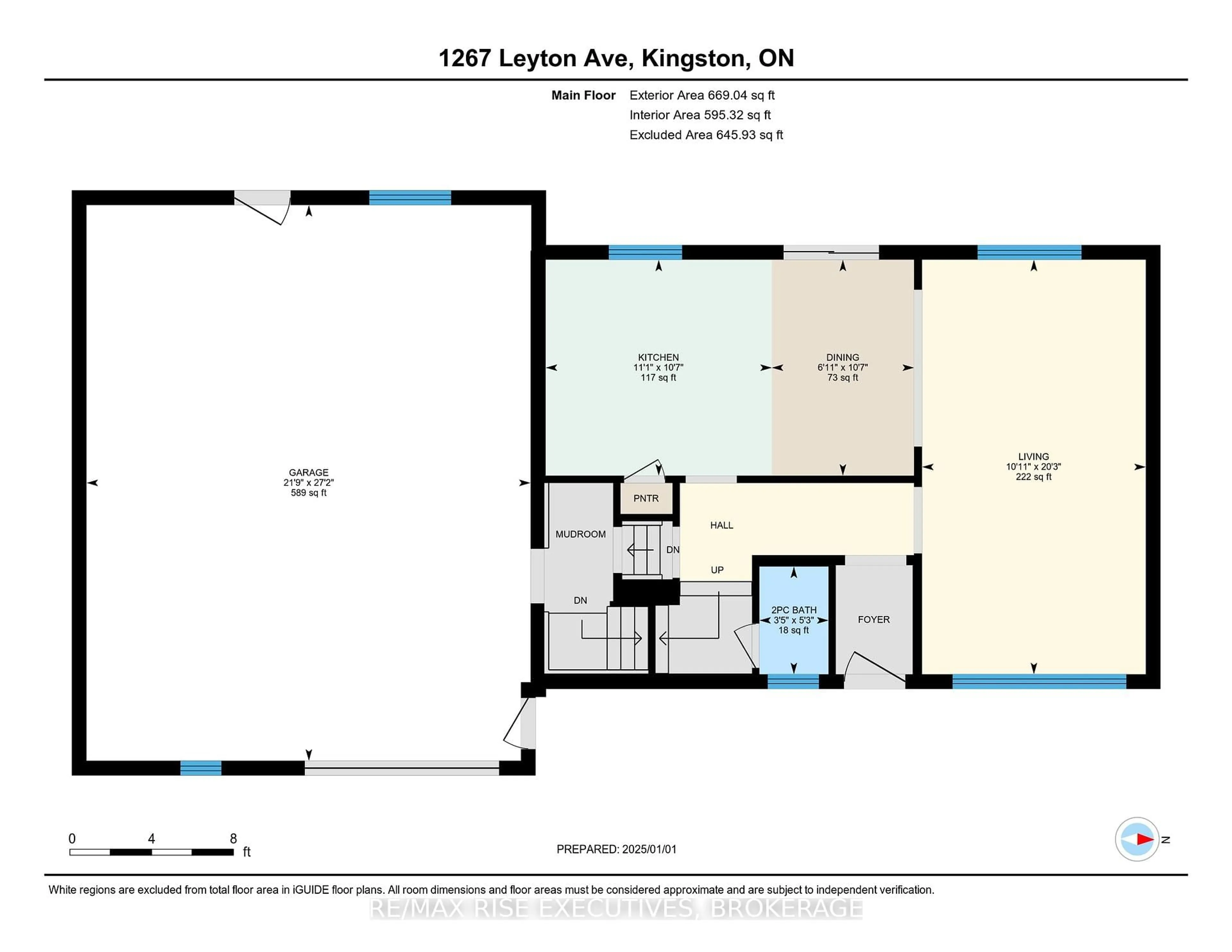Floor plan for 1267 Leyton Ave, Kingston Ontario K7P 2V5