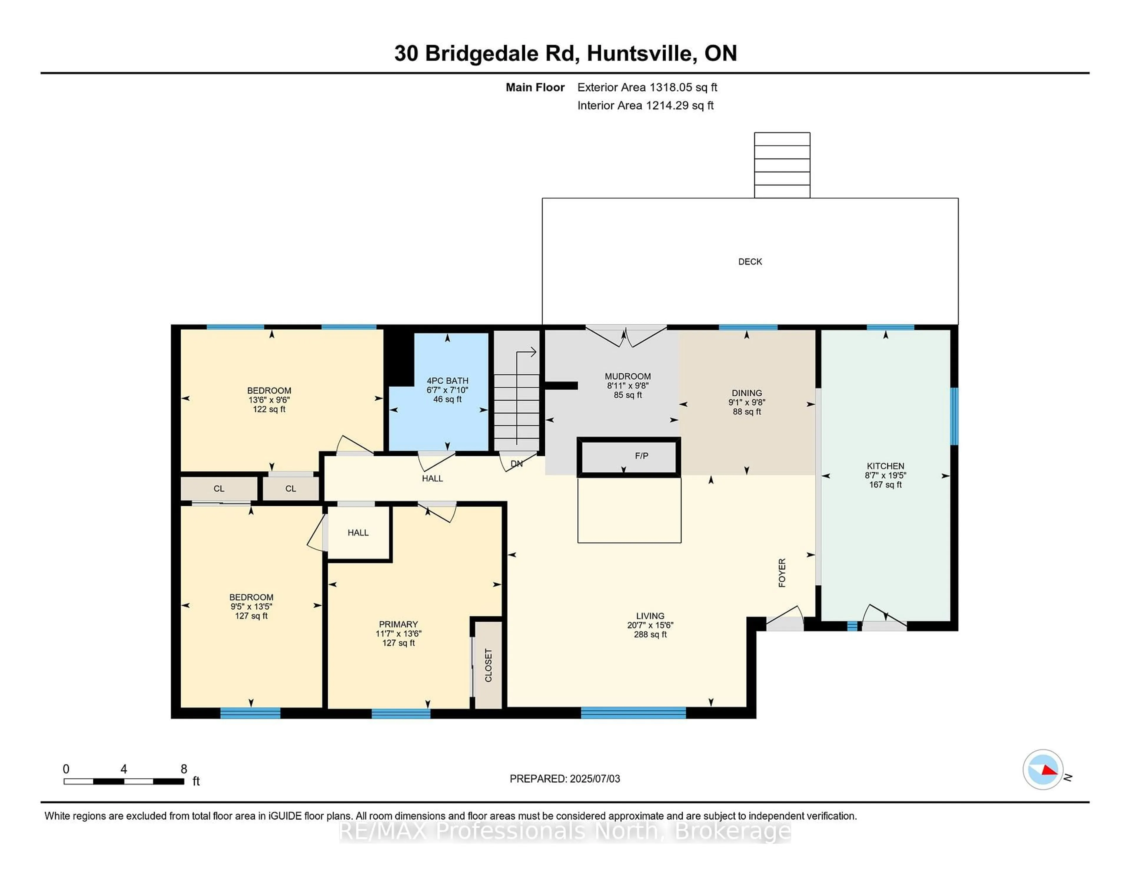 Floor plan for 30 Bridgedale Rd, Huntsville Ontario P0B 1L0