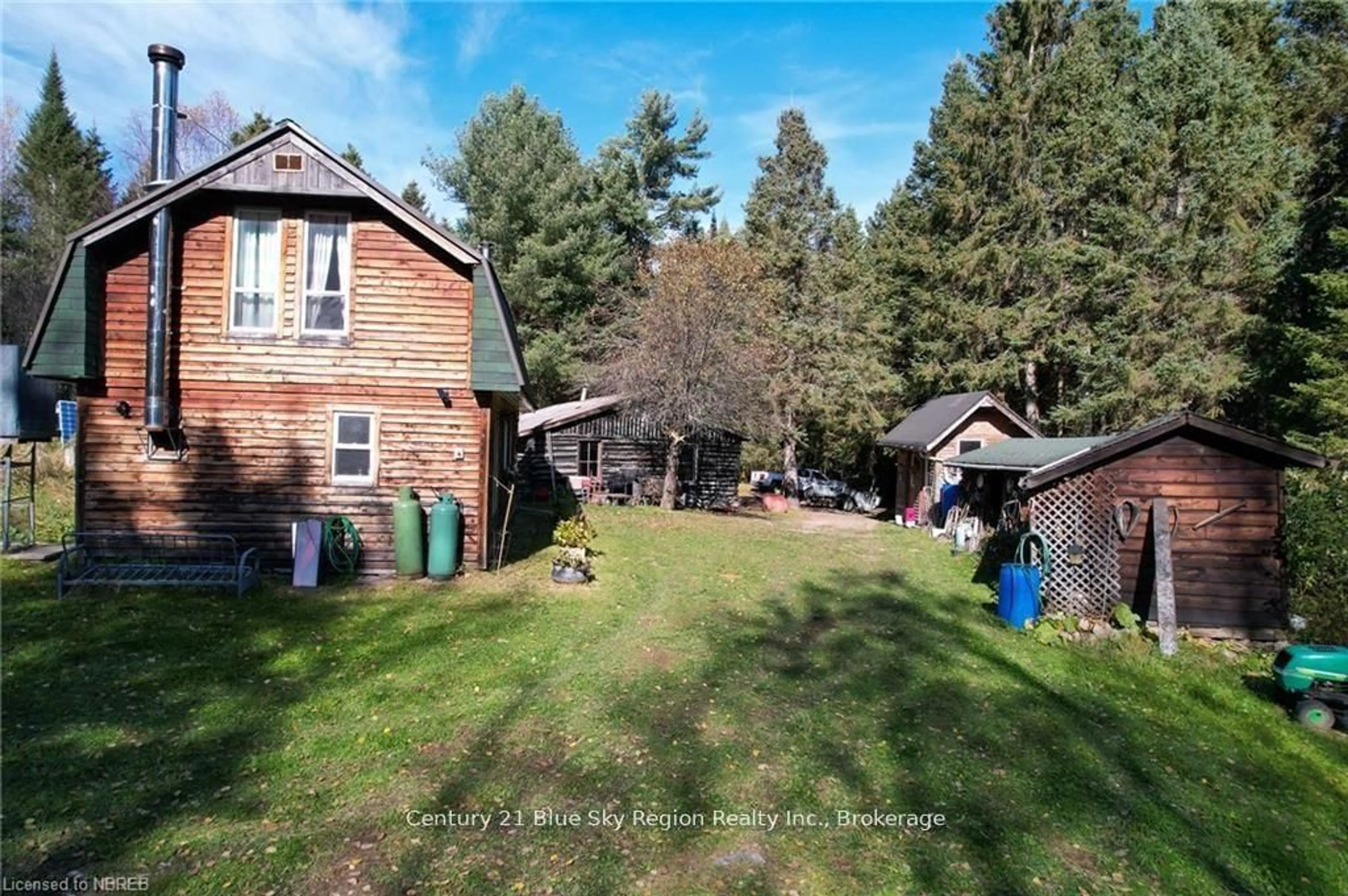 A pic from outside/outdoor area/front of a property/back of a property/a pic from drone, unknown for 1772 LEIGHTON Rd, Machar Ontario P0A 1X0