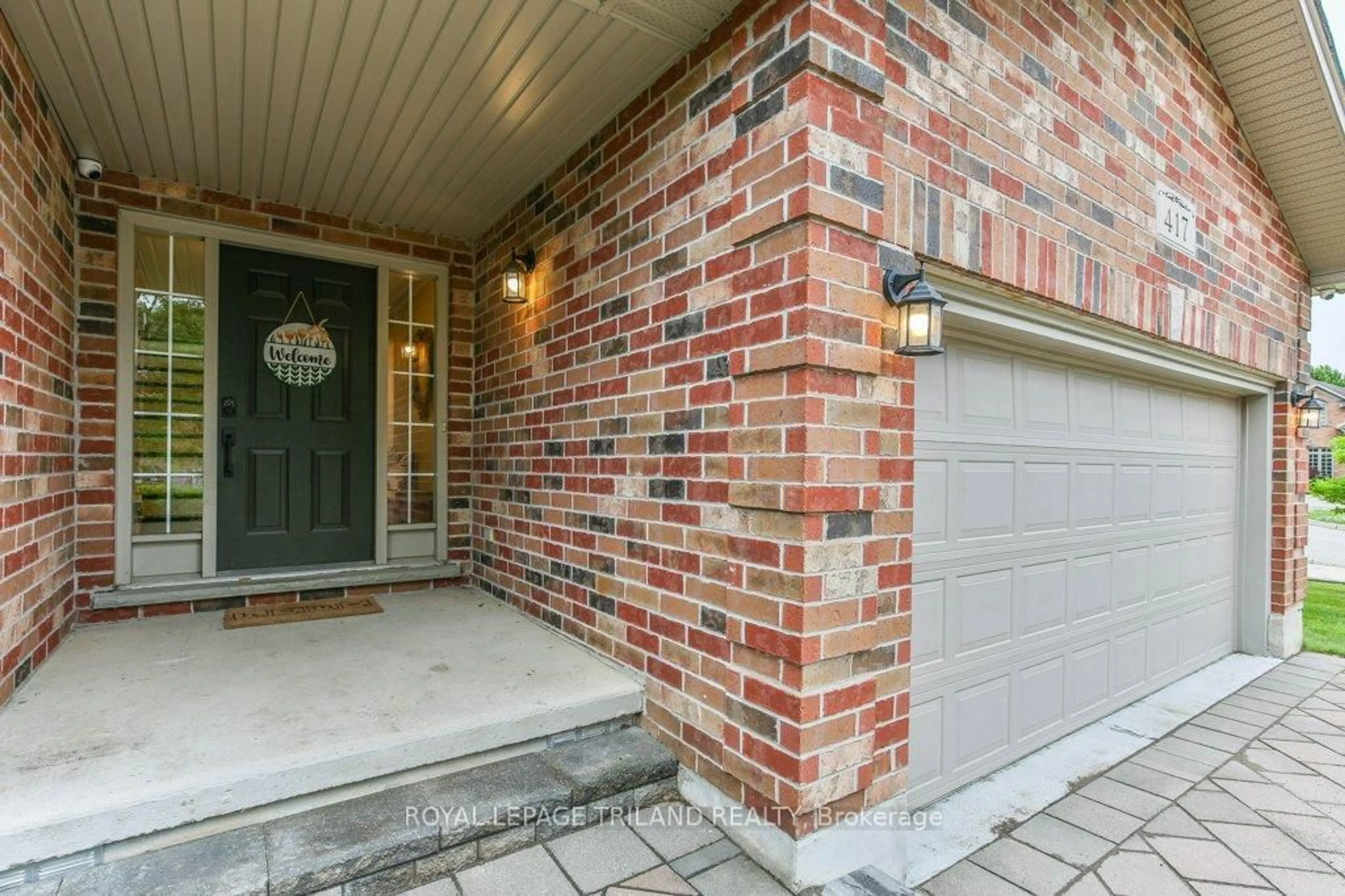Home with brick exterior material, street for 417 KINGBIRD Crt, London North Ontario N5X 4H6