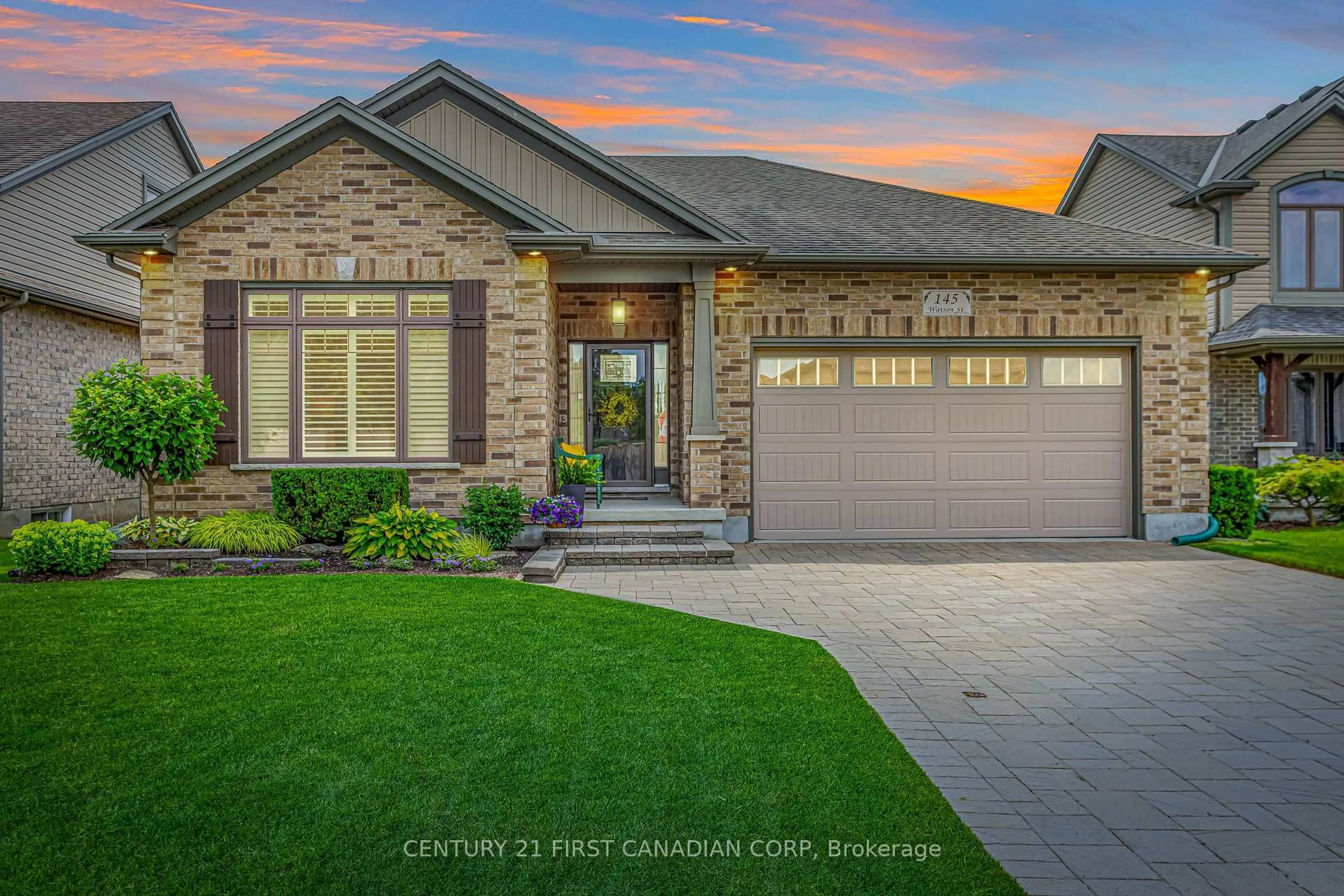 Home with brick exterior material, street for 145 Watson St, Lucan Biddulph Ontario N0M 2A0