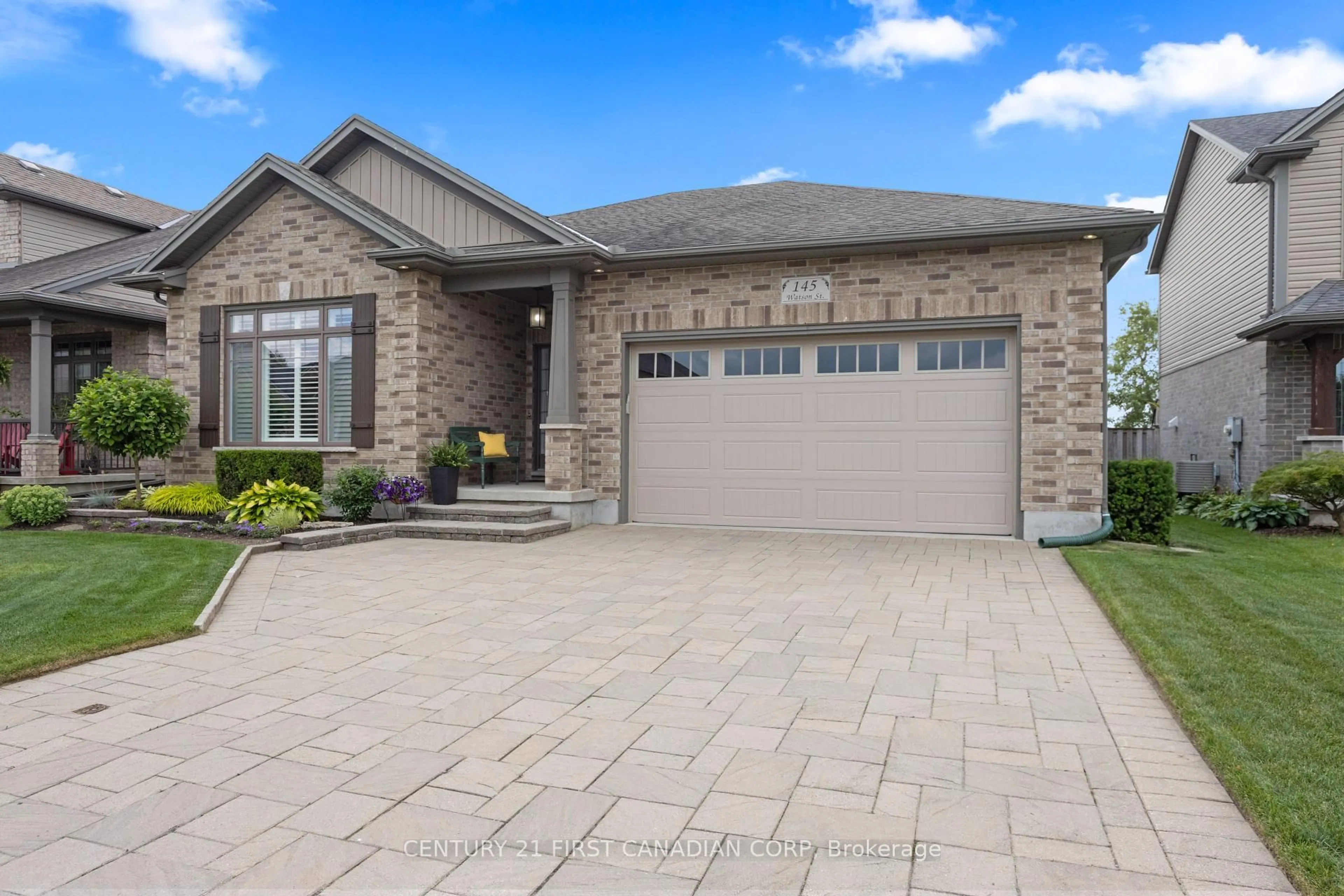 Home with brick exterior material, street for 145 Watson St, Lucan Biddulph Ontario N0M 2A0