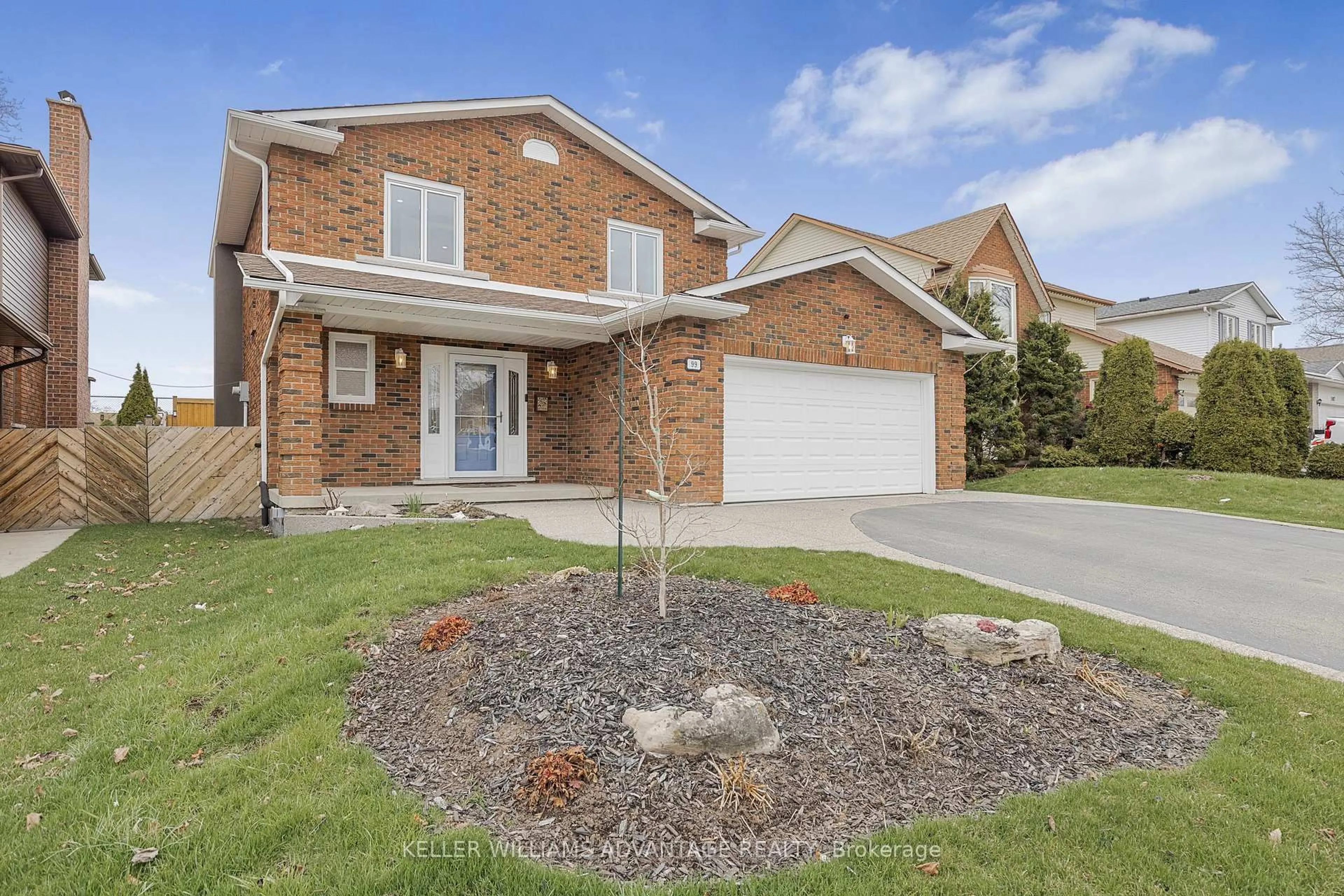 Home with brick exterior material, street for 99 Pinewarbler Dr, Hamilton Ontario L9A 4Z5