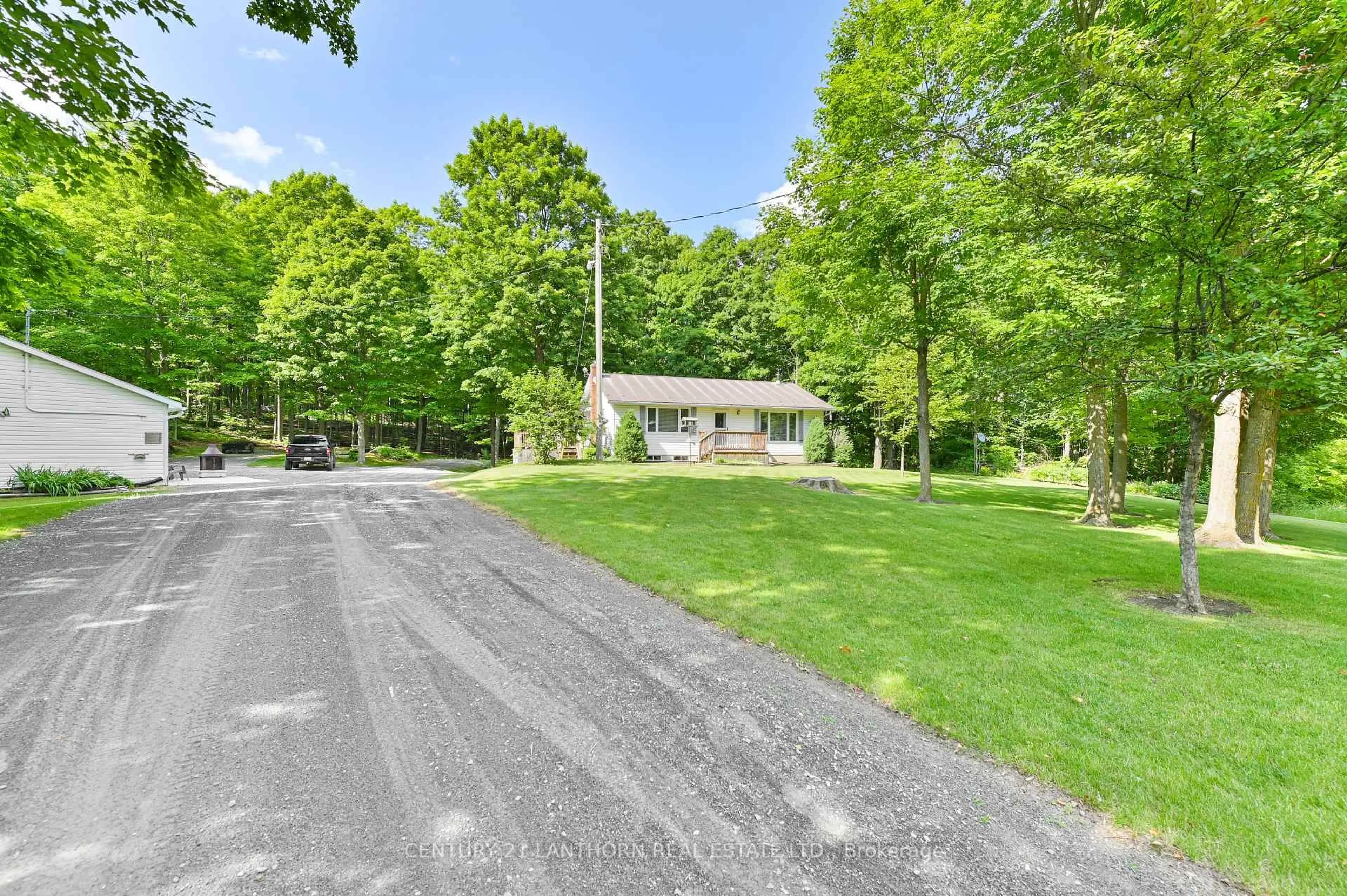 A pic from outside/outdoor area/front of a property/back of a property/a pic from drone, unknown for 63 Lingham Lake Rd, Madoc Ontario K0K 2K0