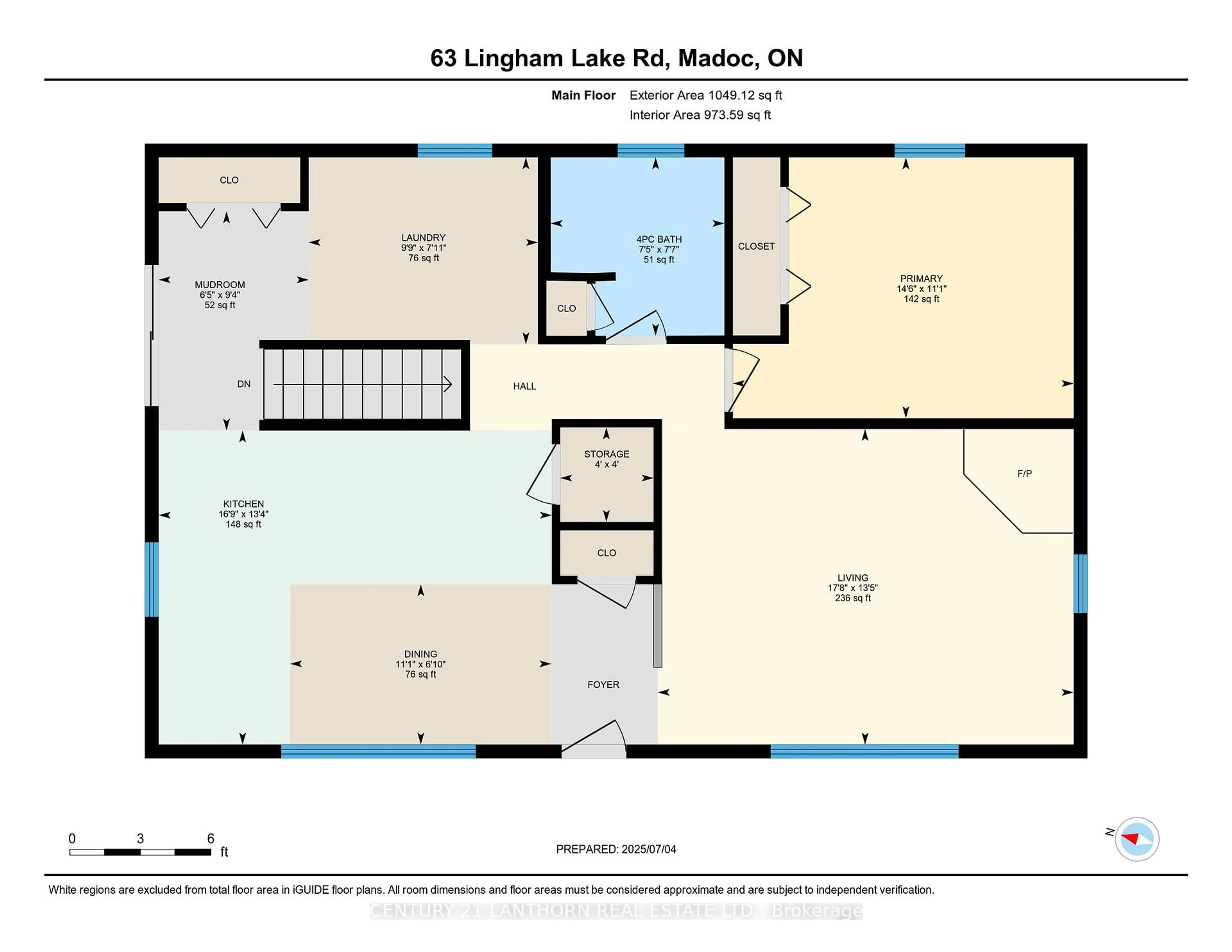 Floor plan for 63 Lingham Lake Rd, Madoc Ontario K0K 2K0