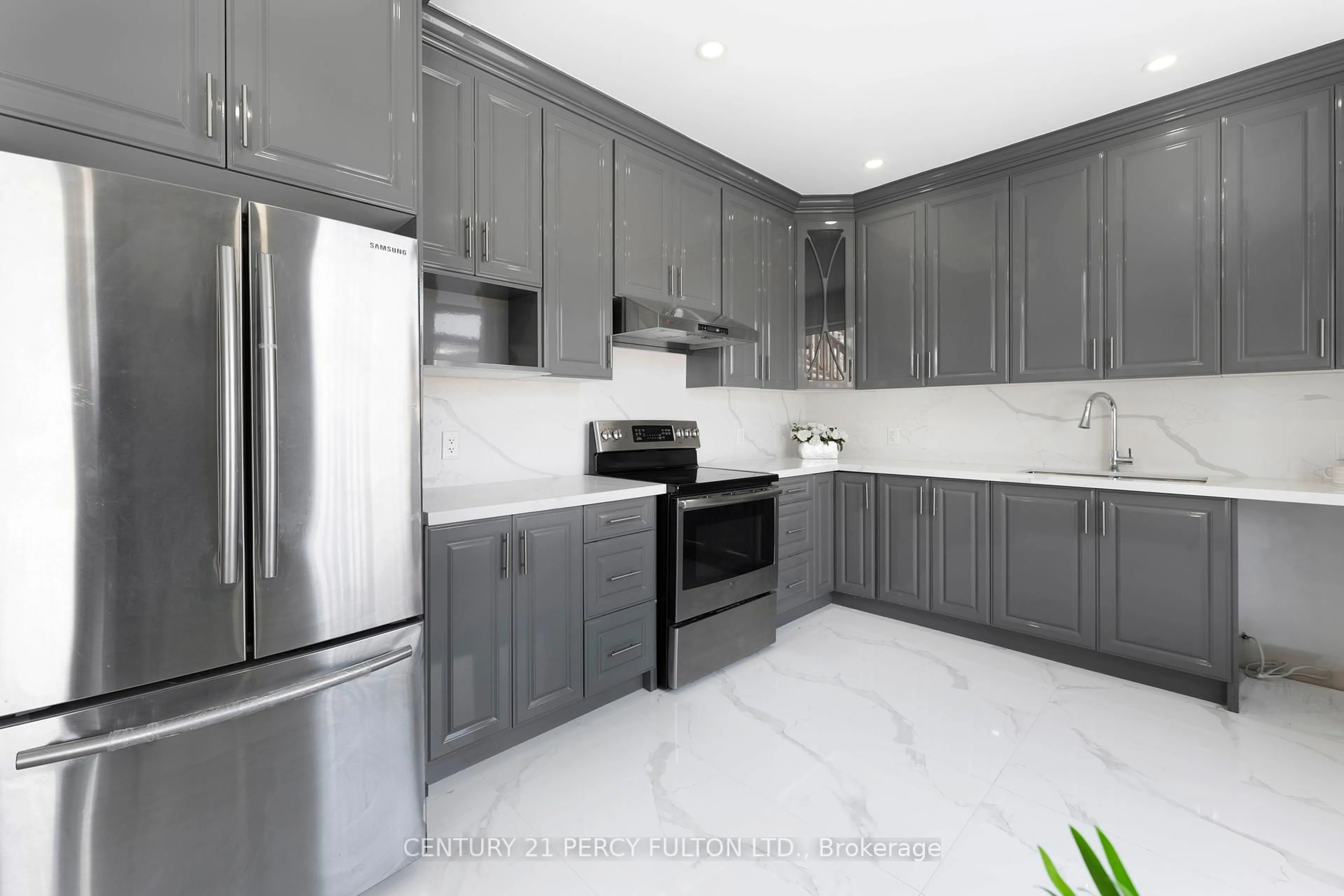 Contemporary kitchen, ceramic/tile floor for 59 South Church St, Belleville Ontario K8N 3B5