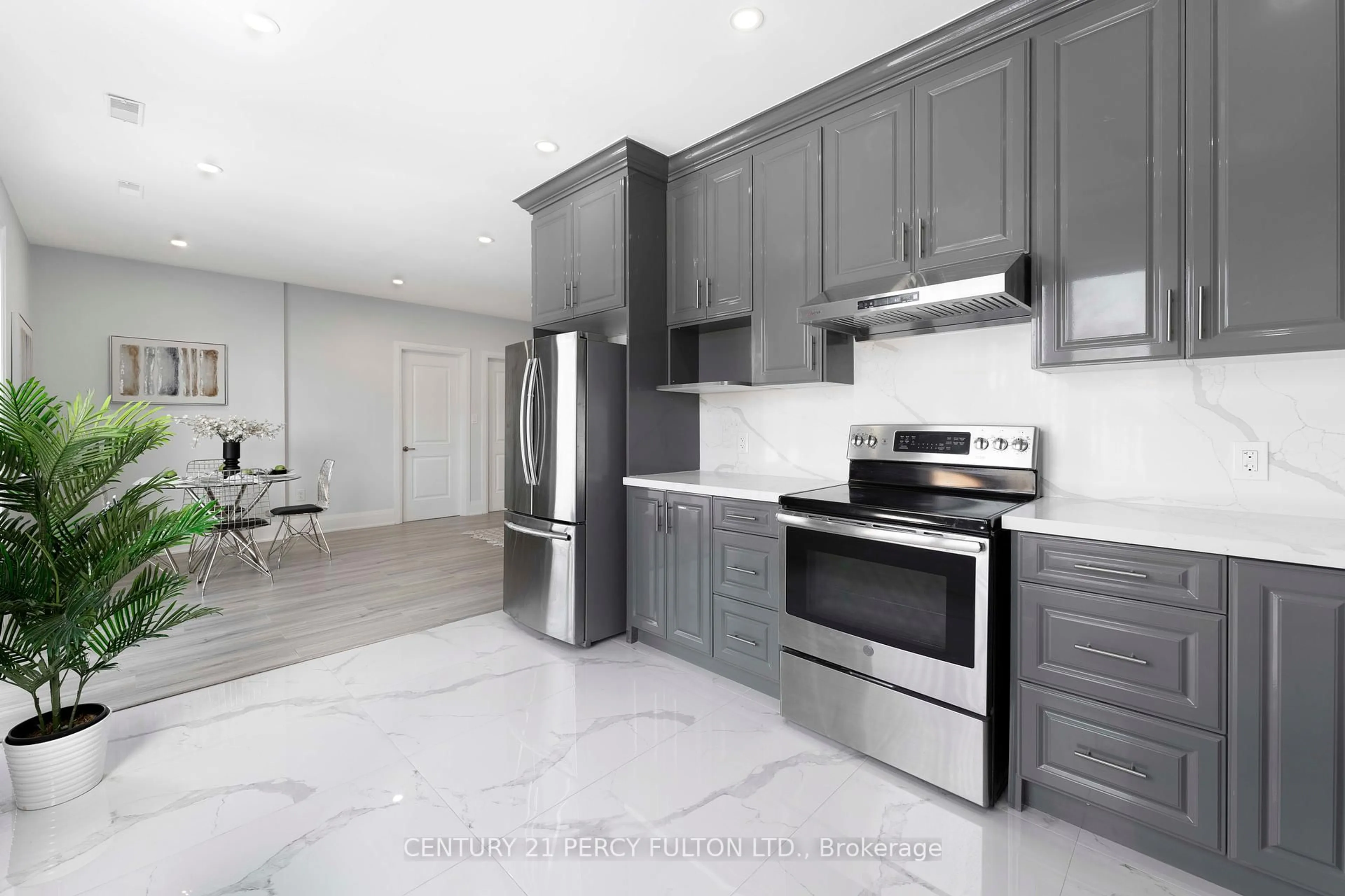 Open concept kitchen, ceramic/tile floor for 59 South Church St, Belleville Ontario K8N 3B5