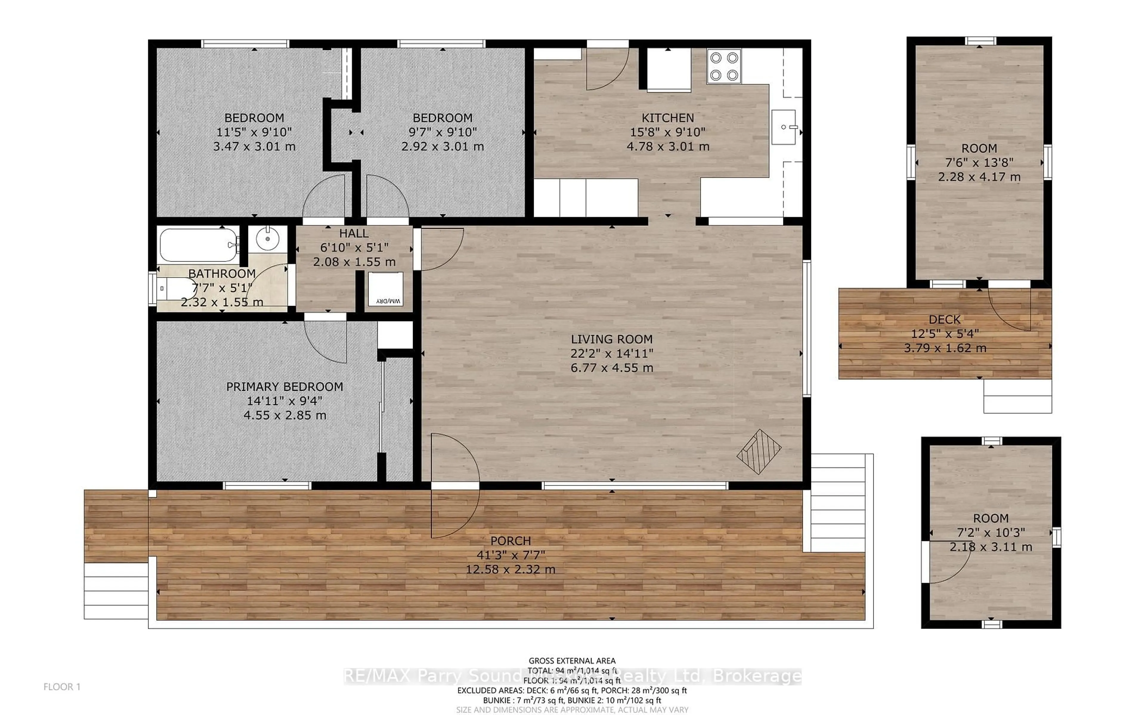 Floor plan for 8 Ralph's Walkway, Seguin Ontario P2A 2W8