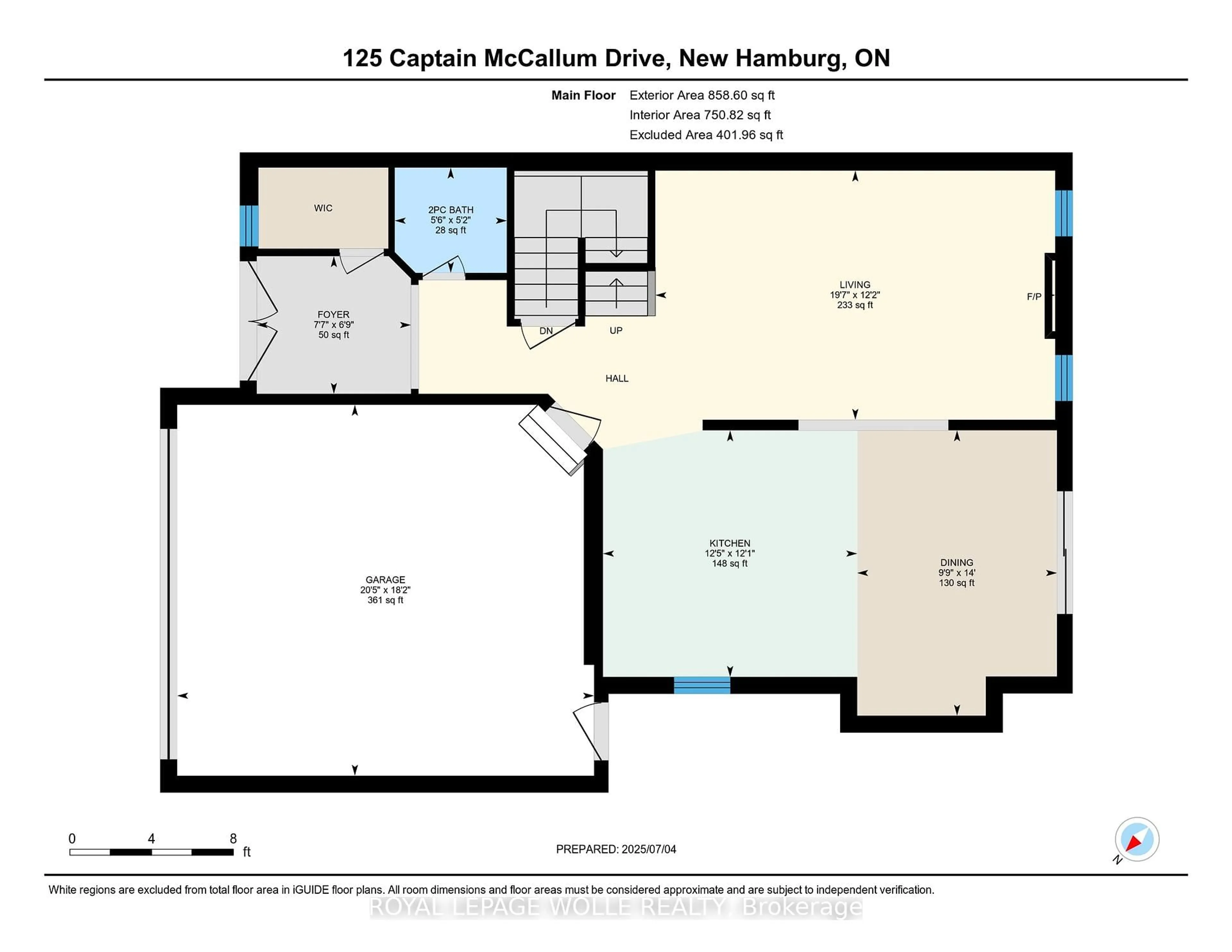 Floor plan for 125 Captain Mccallum Dr, Wilmot Ontario N3A 0B5