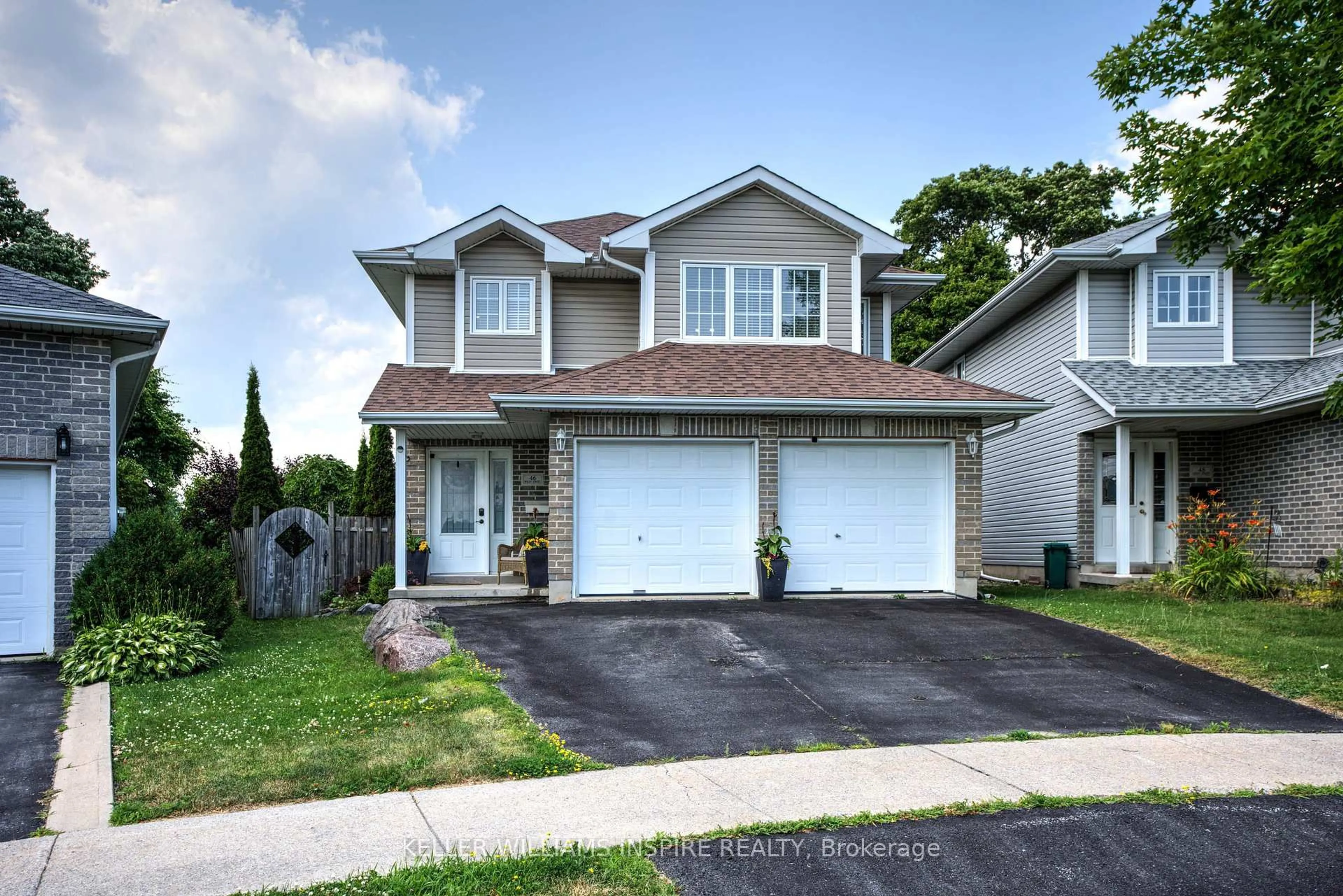 Home with vinyl exterior material, street for 46 Wiley St, Kingston Ontario K7K 5B4
