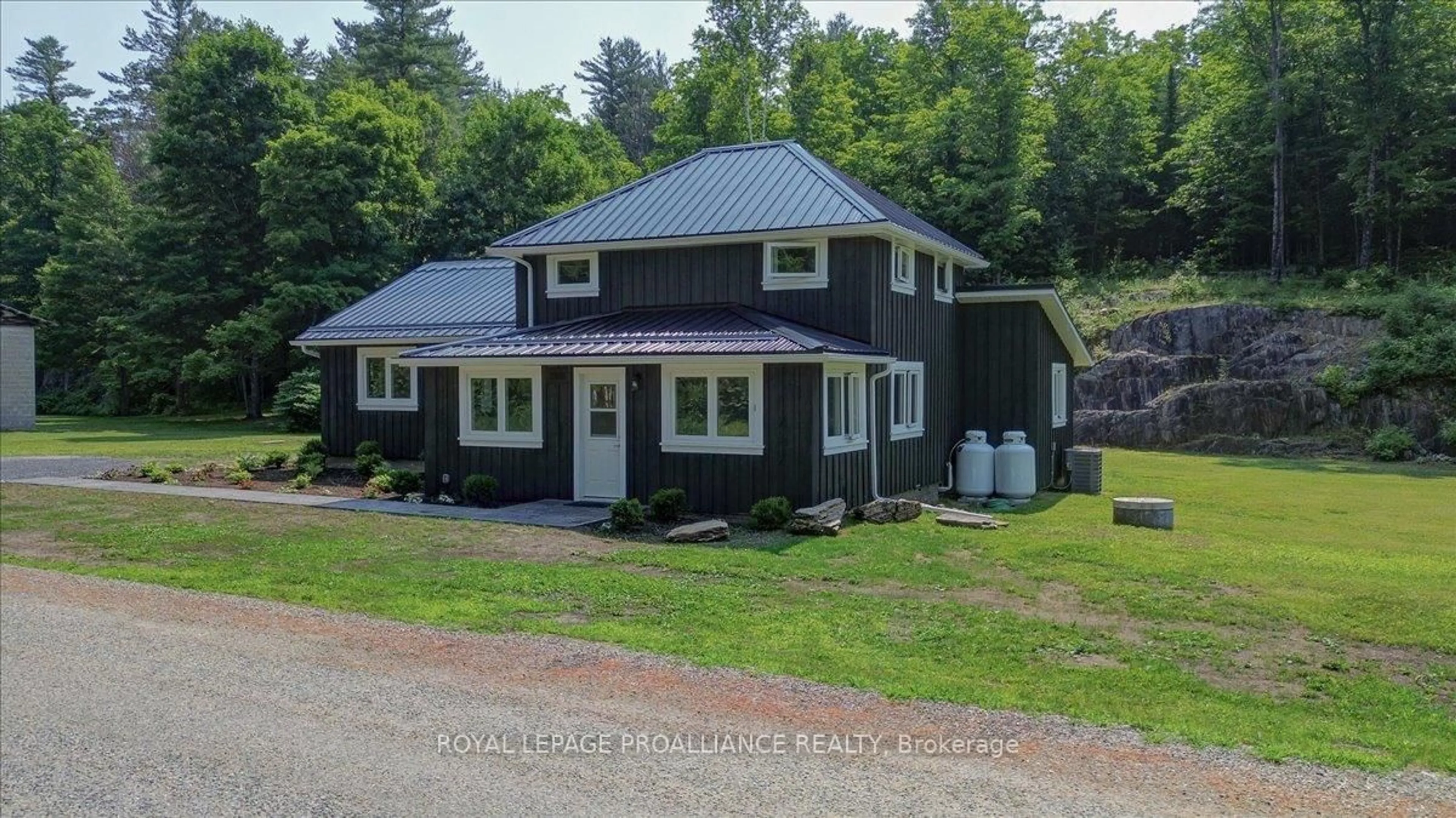A pic from outside/outdoor area/front of a property/back of a property/a pic from drone, street for 1040 Snider Rd, Cloyne Ontario K0H 1K0