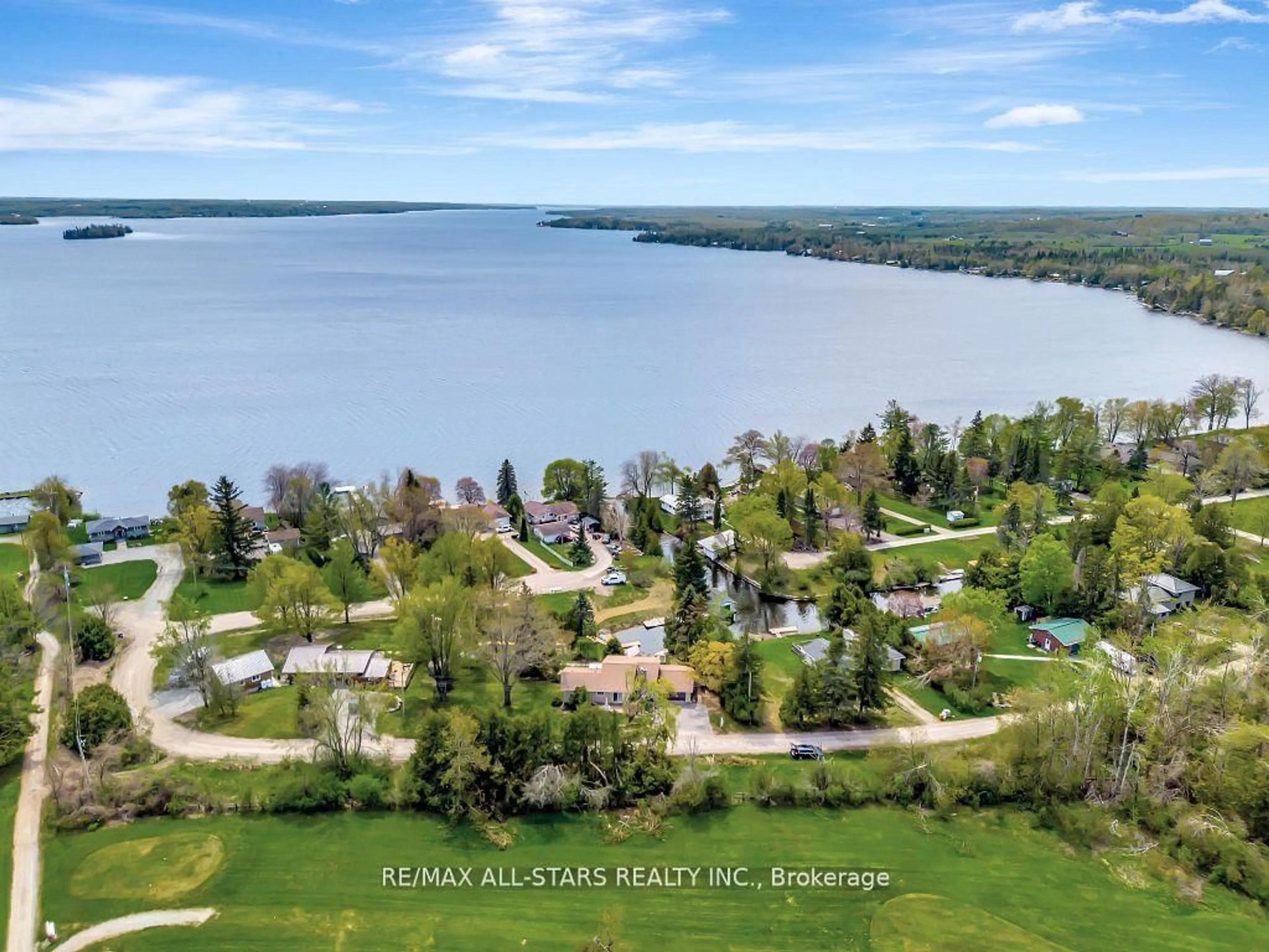 A pic from outside/outdoor area/front of a property/back of a property/a pic from drone, water/lake/river/ocean view for 88 Verulam Dr, Kawartha Lakes Ontario K0M 1N0