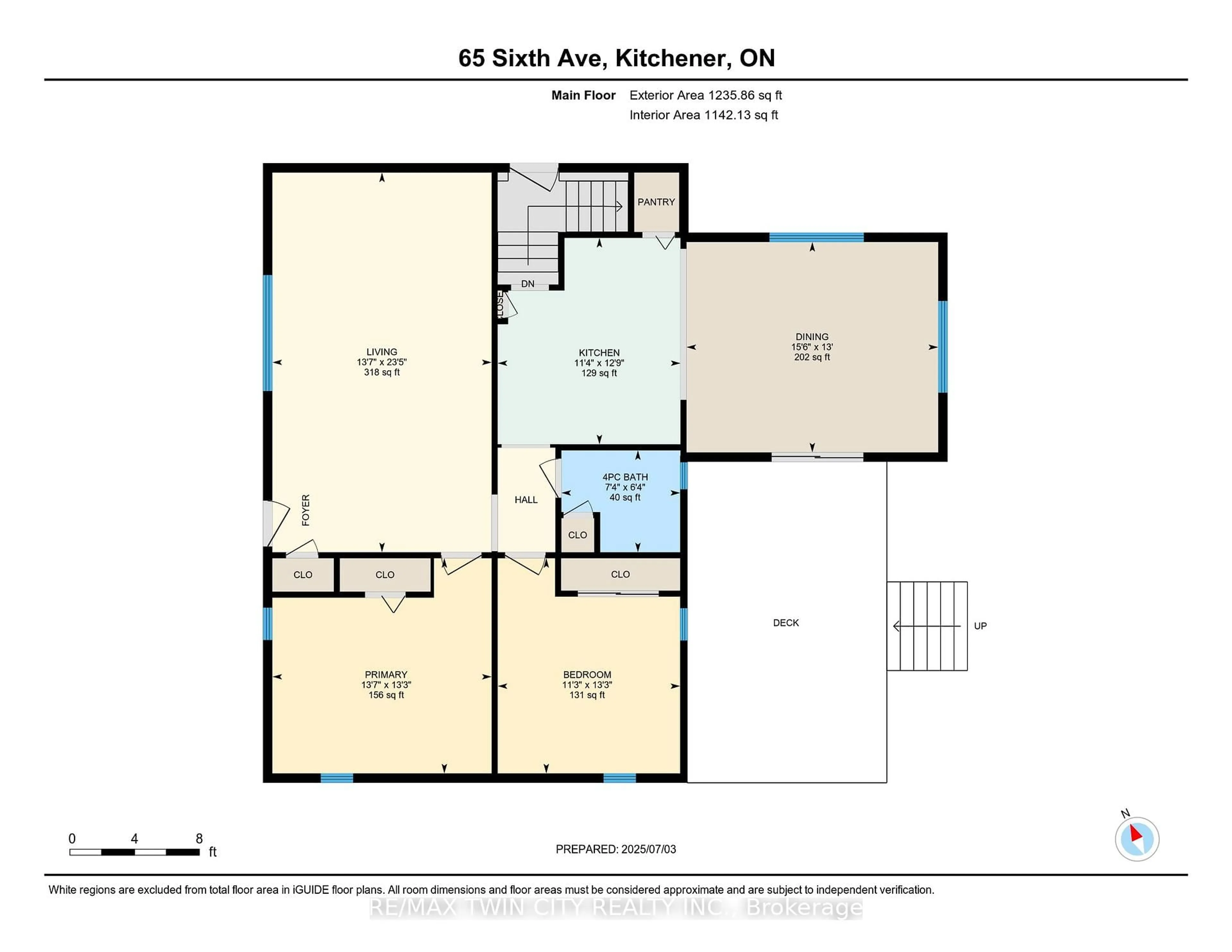 Floor plan for 65 SIXTH Ave, Kitchener Ontario N2C 1P9