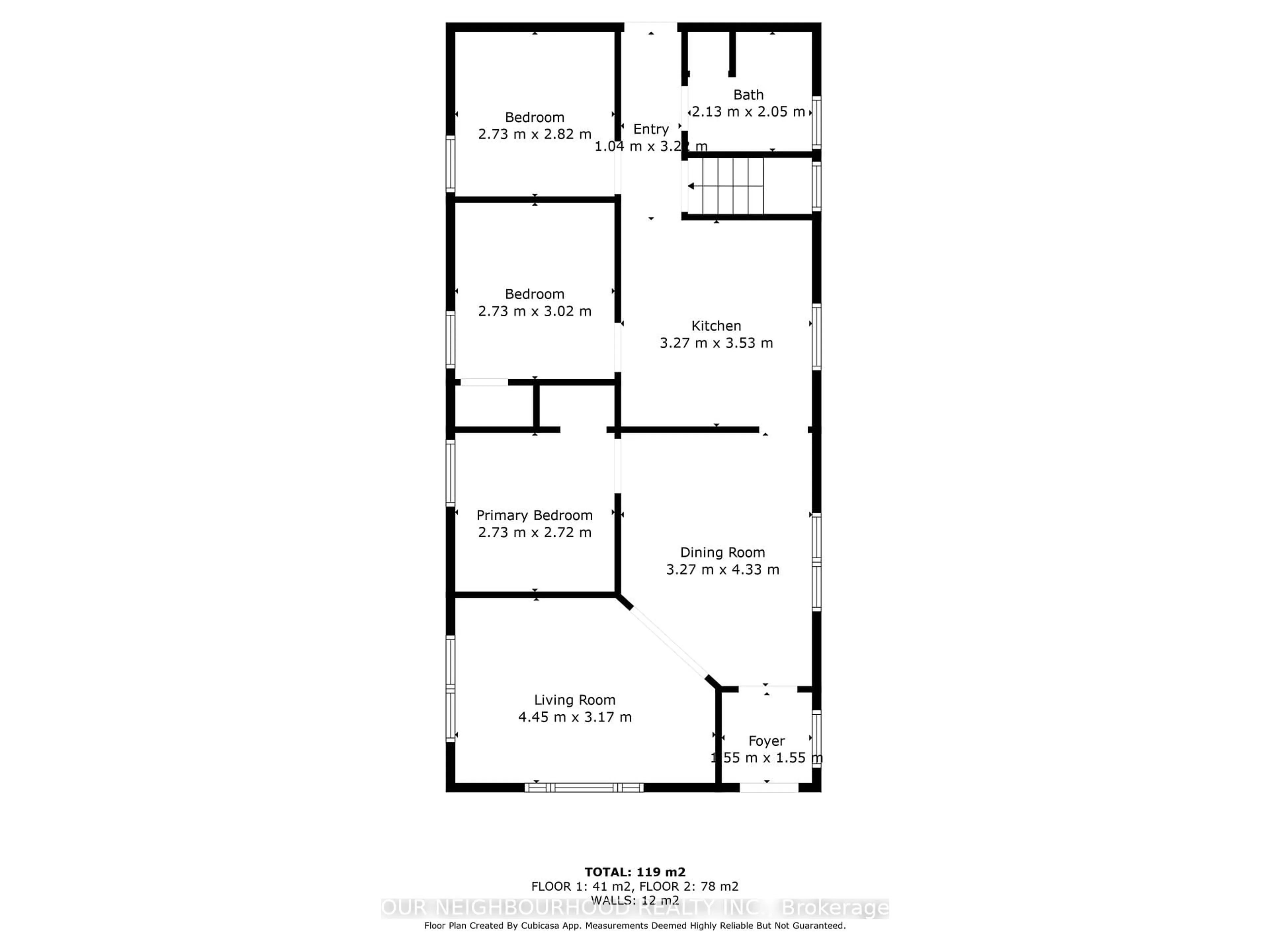 Floor plan for 64 Langarth St, London South Ontario N6C 1Z1
