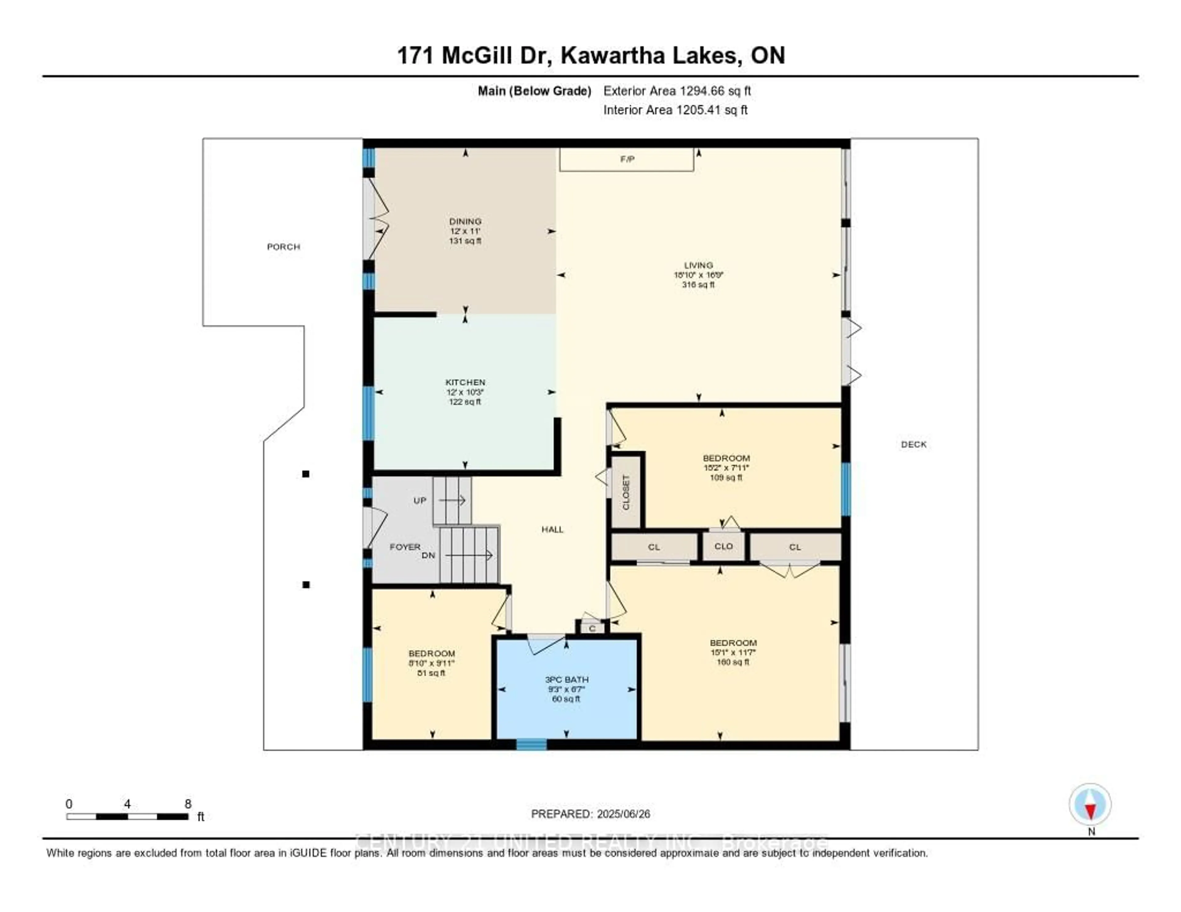 Floor plan for 171 Mcgill Dr, Kawartha Lakes Ontario L0B 1K0