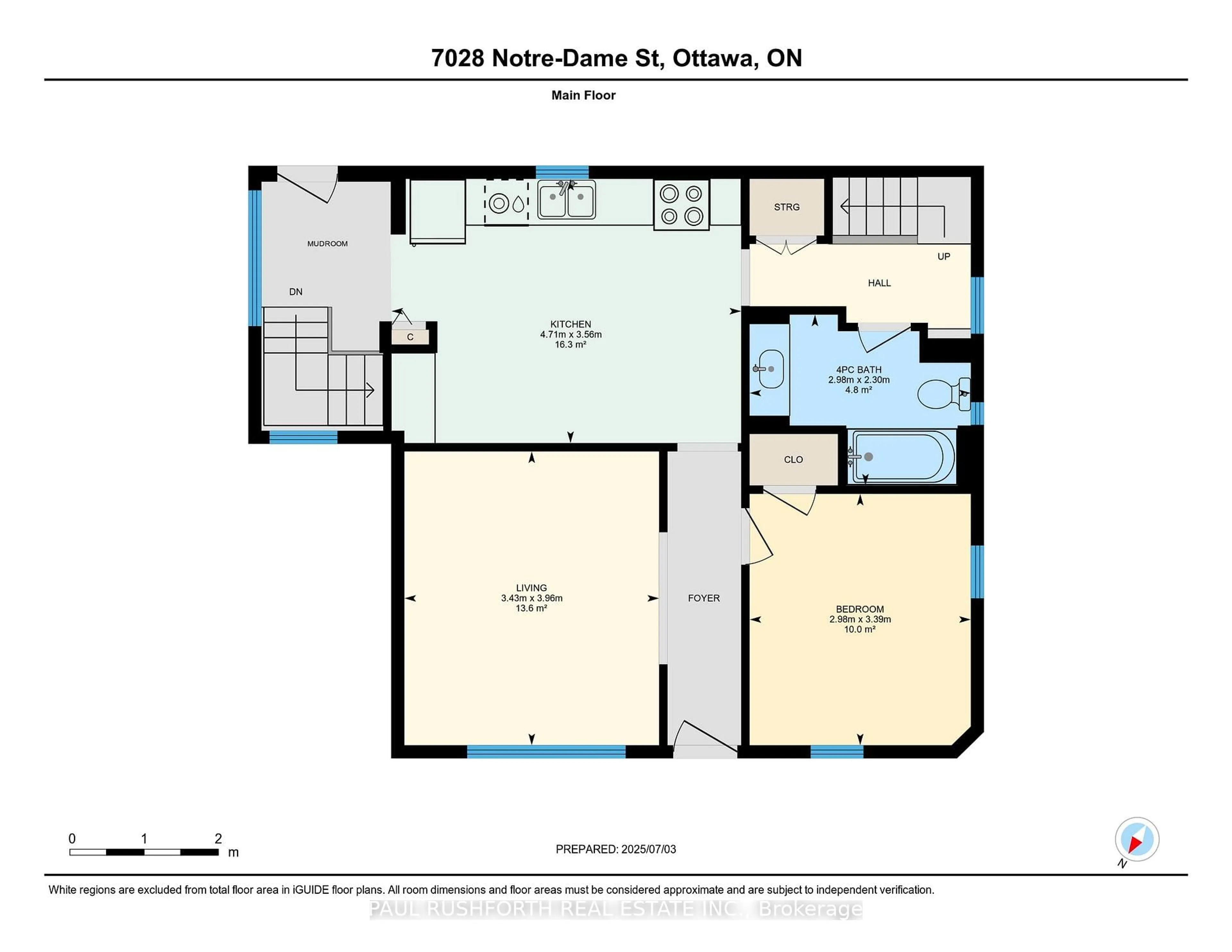 Floor plan for 7028 Notre Dame St, Ottawa Ontario K1C 1H7