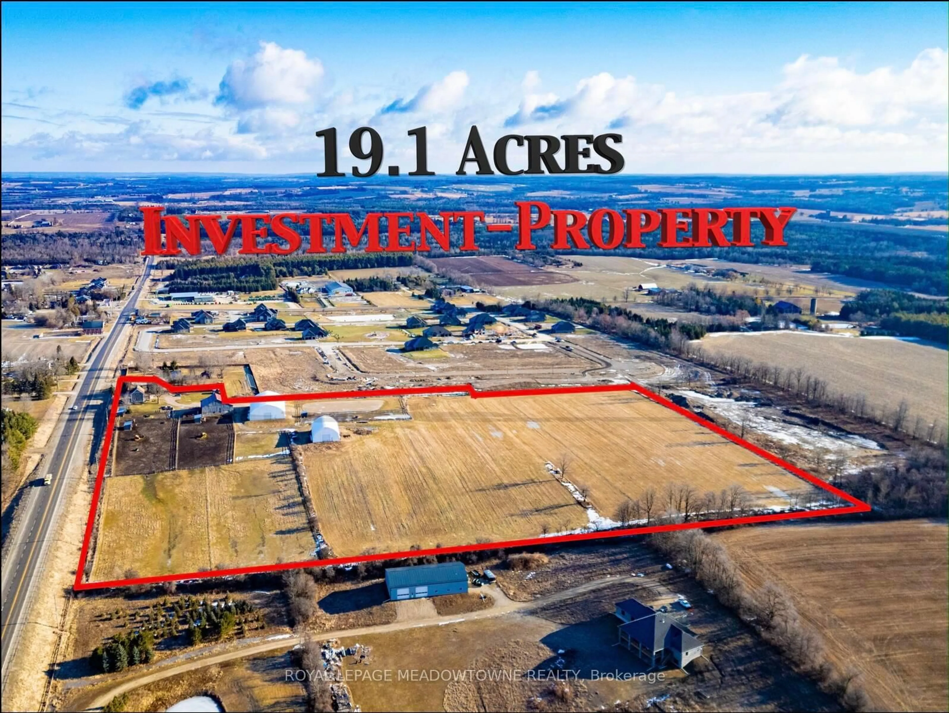 A pic from outside/outdoor area/front of a property/back of a property/a pic from drone, street for 8863 Wellington 124 Rd, Erin Ontario N1H 6H7