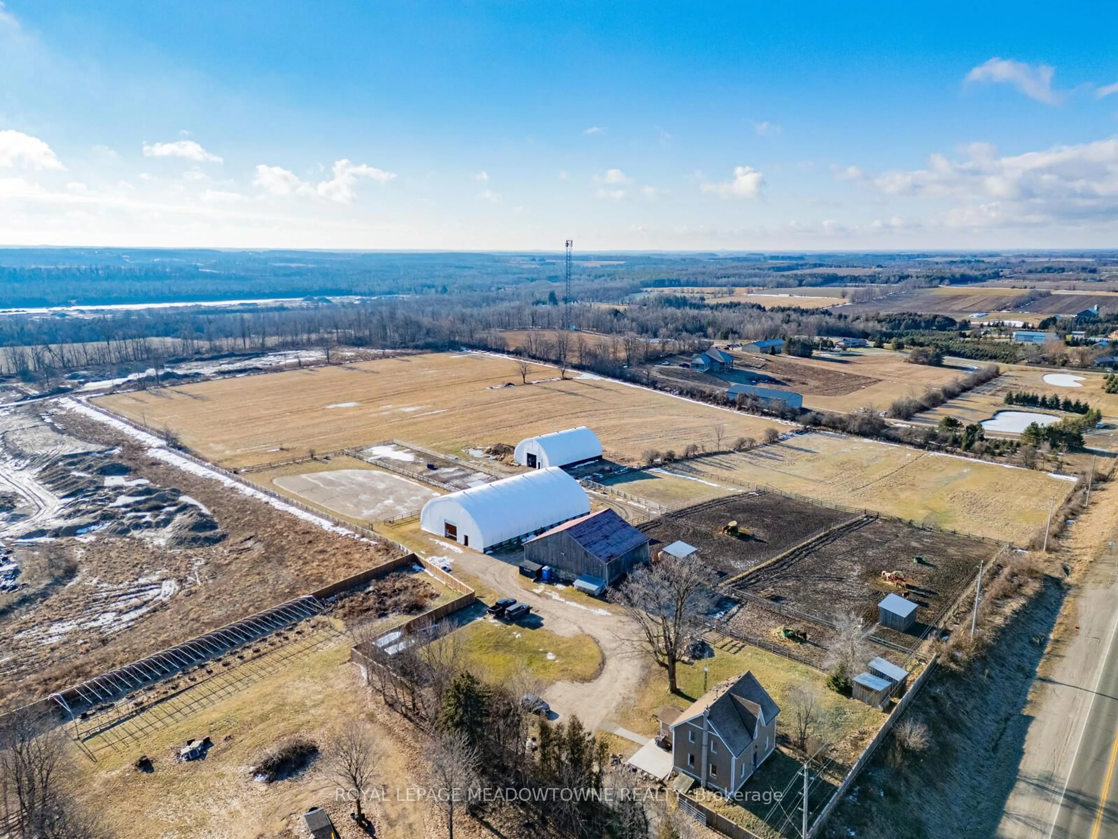 A pic from outside/outdoor area/front of a property/back of a property/a pic from drone, water/lake/river/ocean view for 8863 Wellington 124 Rd, Erin Ontario N1H 6H7