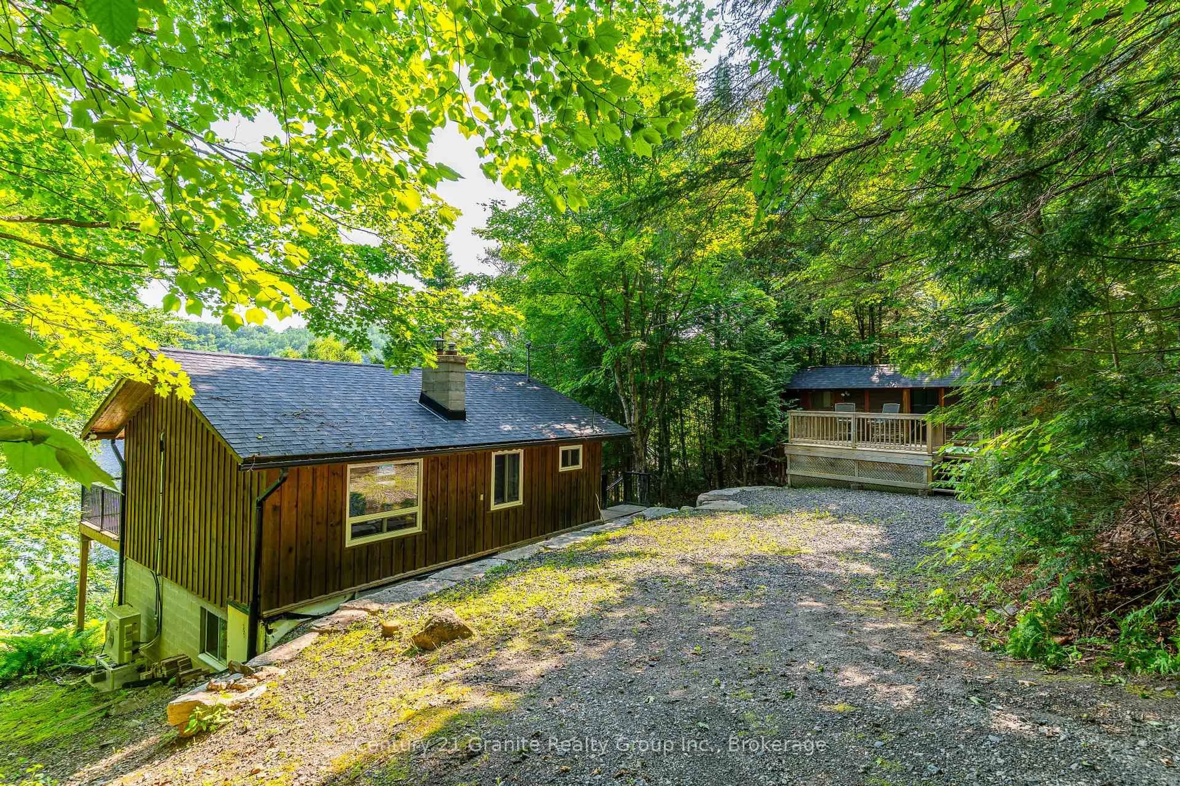 A pic from outside/outdoor area/front of a property/back of a property/a pic from drone, forest/trees view for 1225 Rowbotham Lane, Highlands East Ontario K0L 2Y0