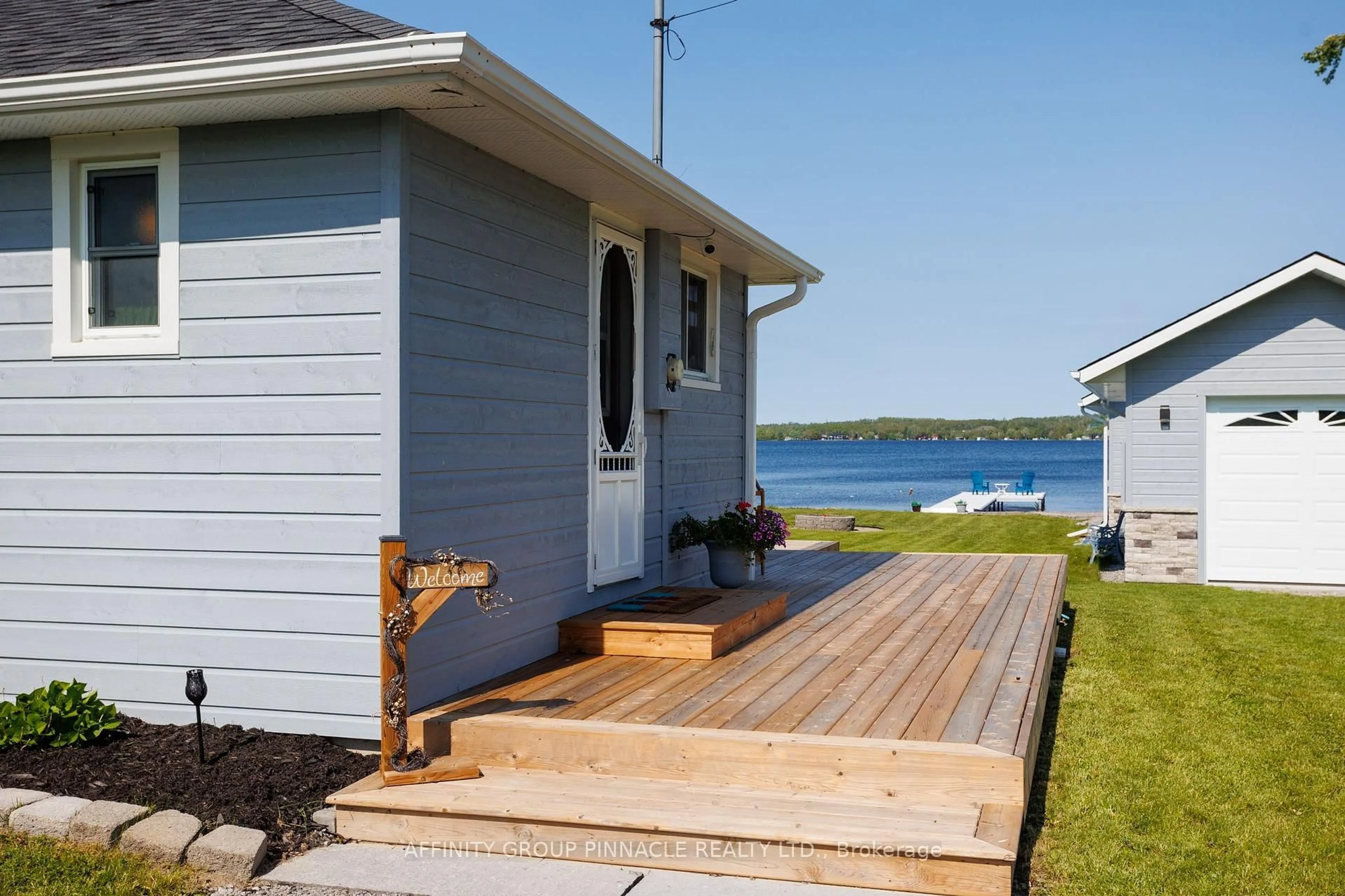 Home with vinyl exterior material, water/lake/river/ocean view for 12 Gillis St, Kawartha Lakes Ontario K0M 1N0