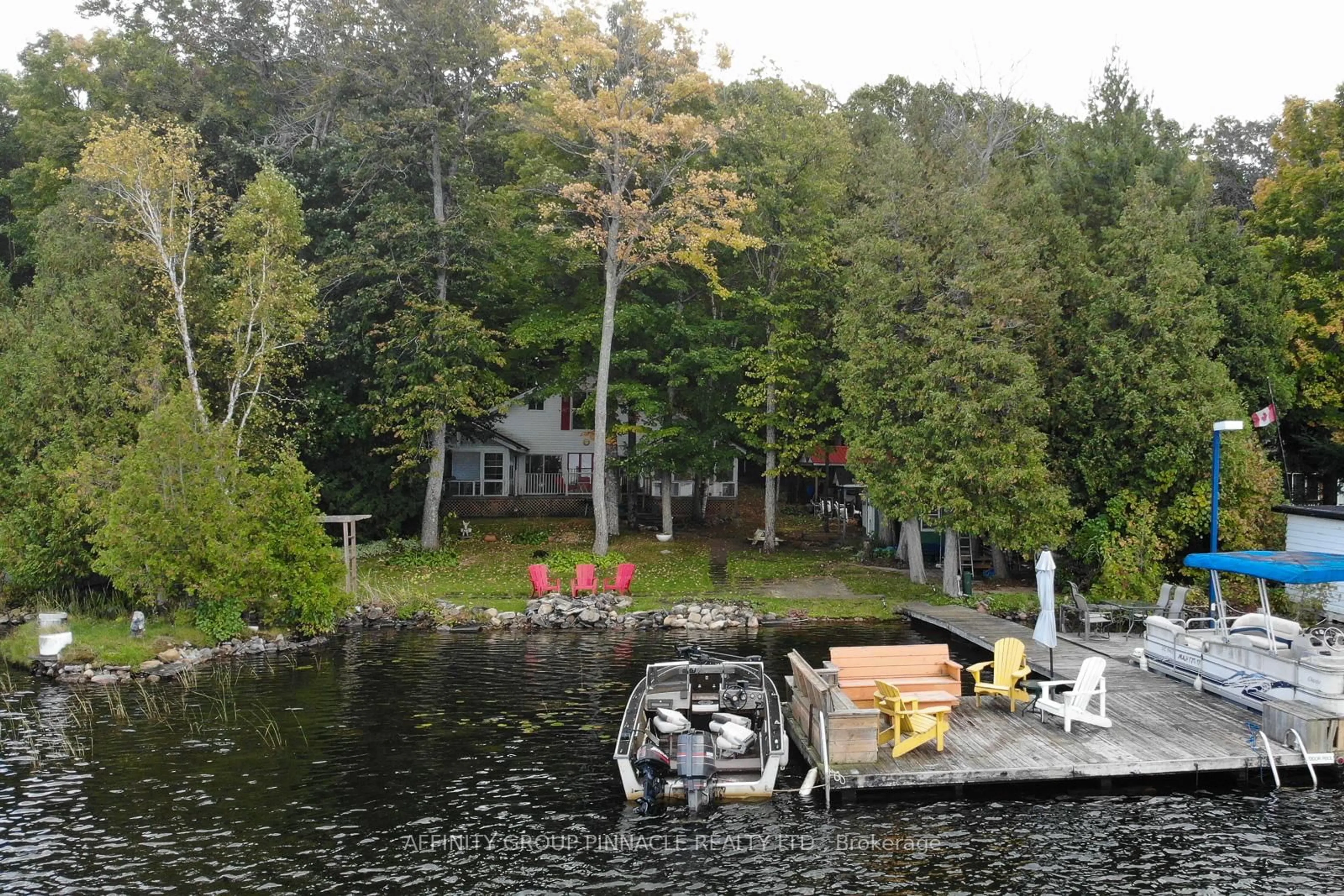 Patio, water/lake/river/ocean view for 38 Dewey's Island Rd, Kawartha Lakes Ontario K0M 1N0