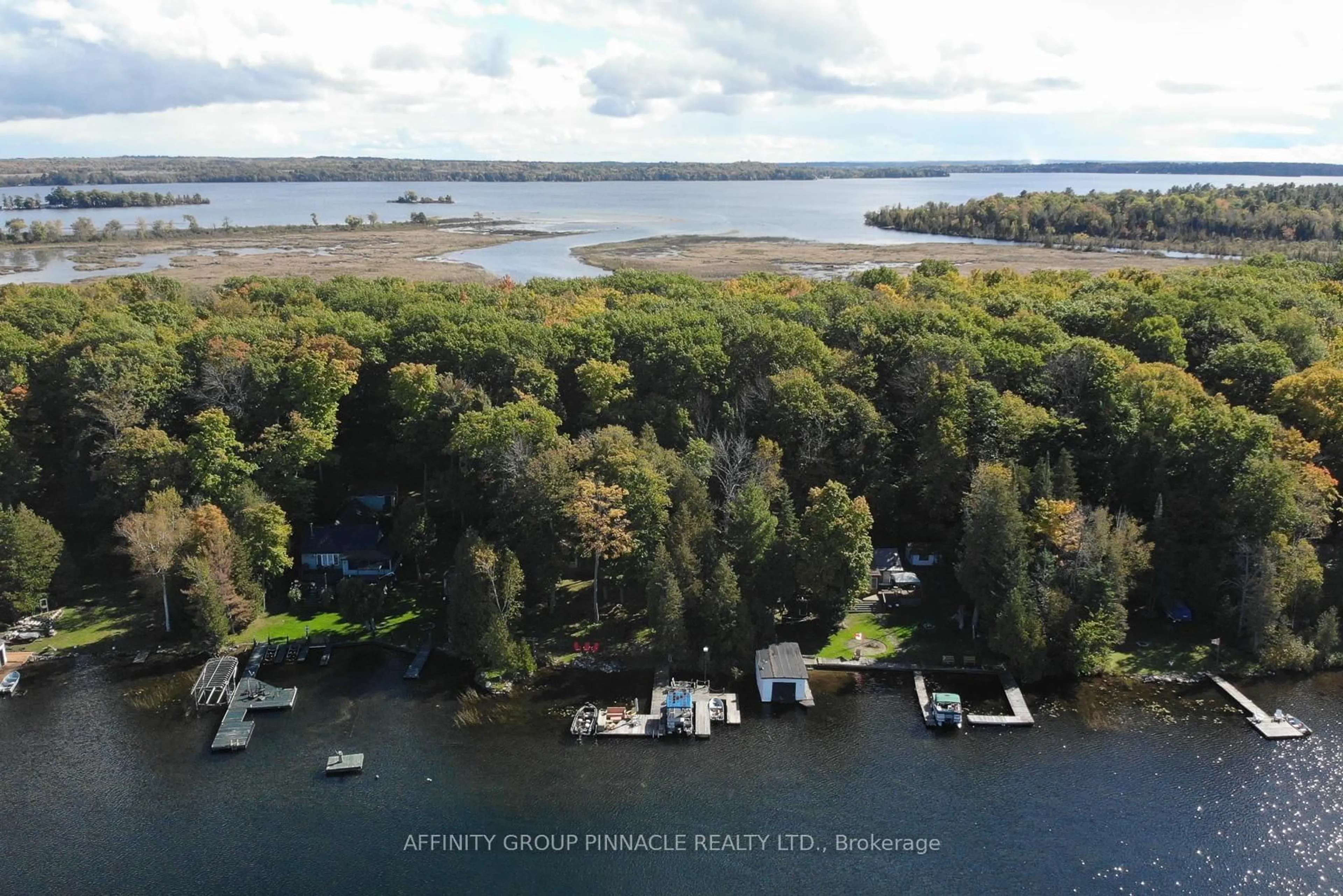 A pic from outside/outdoor area/front of a property/back of a property/a pic from drone, water/lake/river/ocean view for 38 Dewey's Island Rd, Kawartha Lakes Ontario K0M 1N0