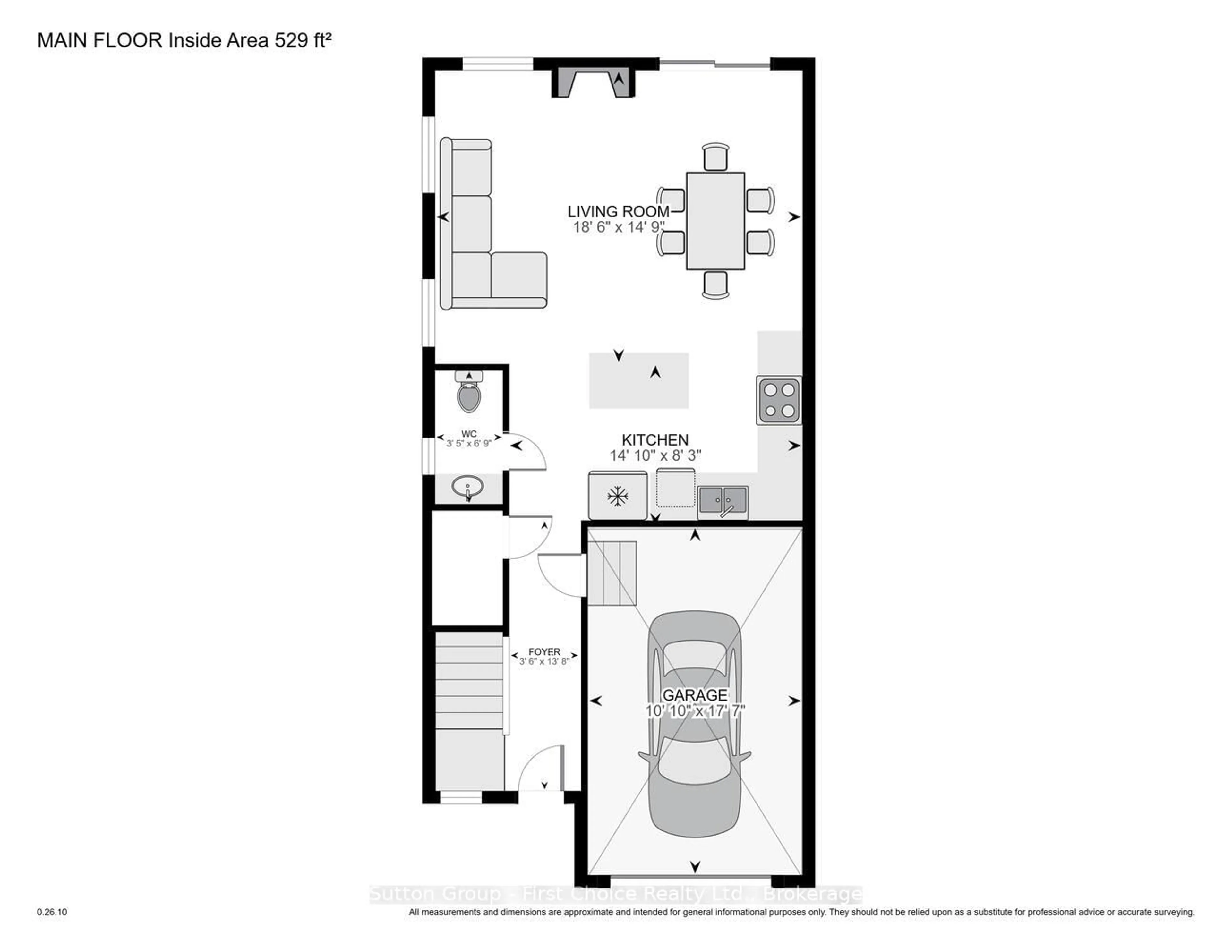 Floor plan for 32 Cobourg Lane, Stratford Ontario N5A 1E7