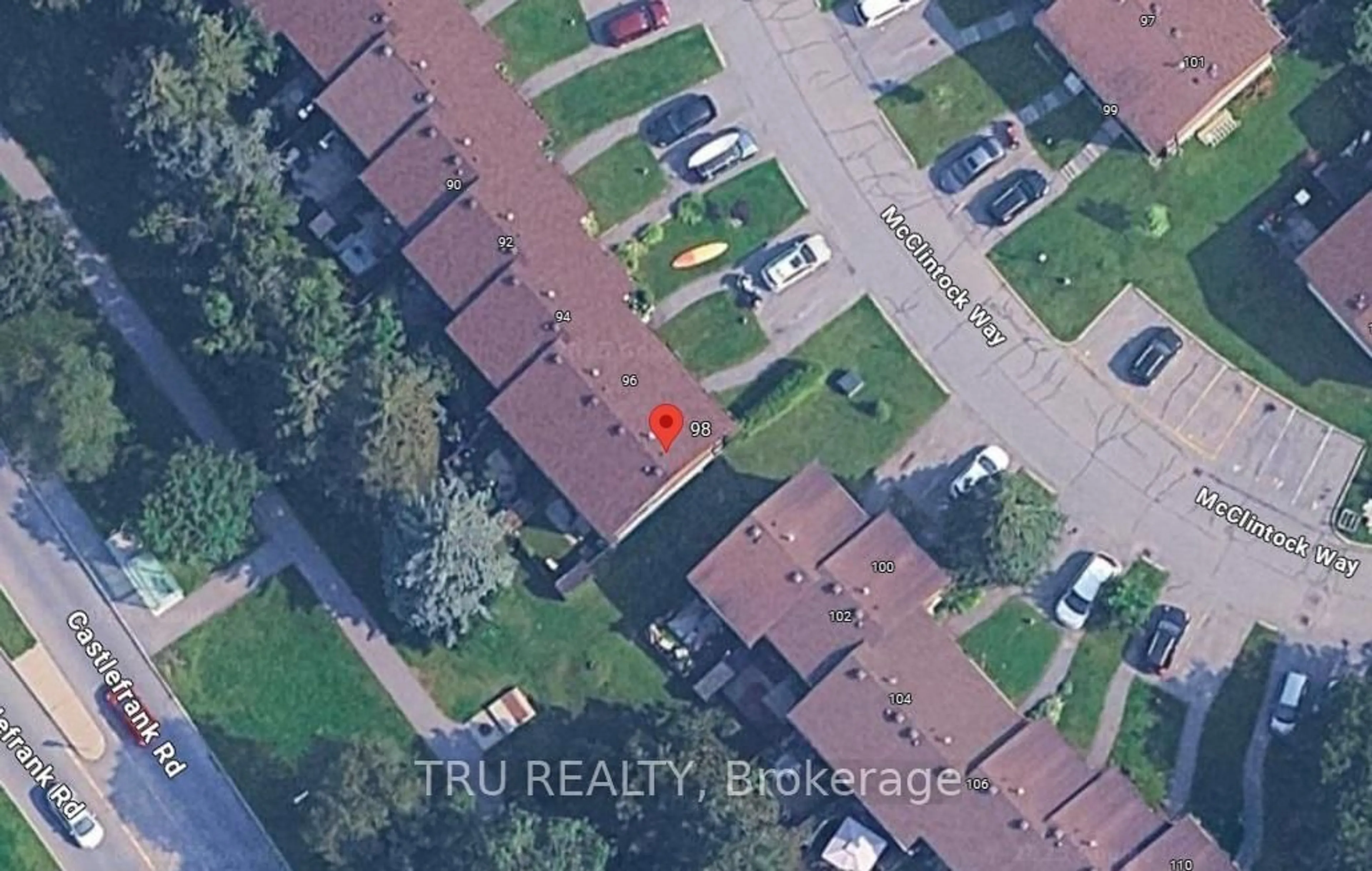 A pic from outside/outdoor area/front of a property/back of a property/a pic from drone, street for 98 McClintock Way Way #60, Ottawa Ontario K2L 2A4