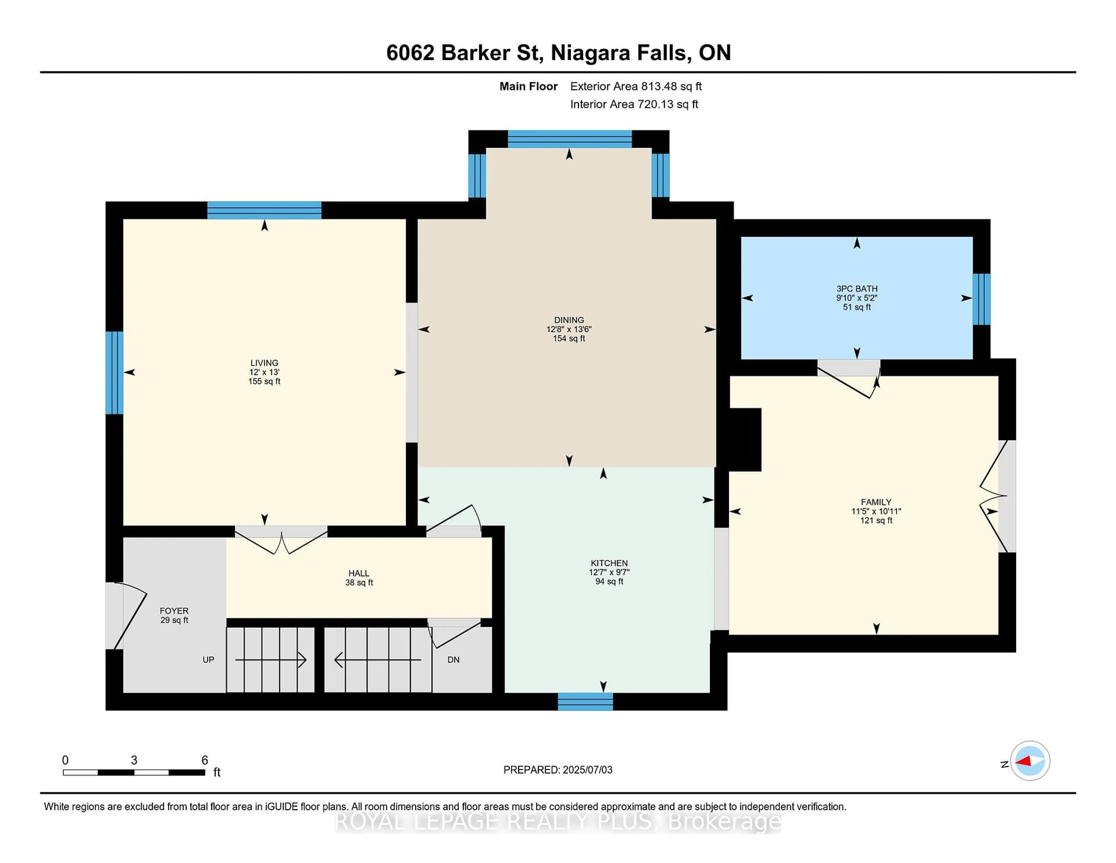 Floor plan for 6062 Barker St, Niagara Falls Ontario L2G 1Y4