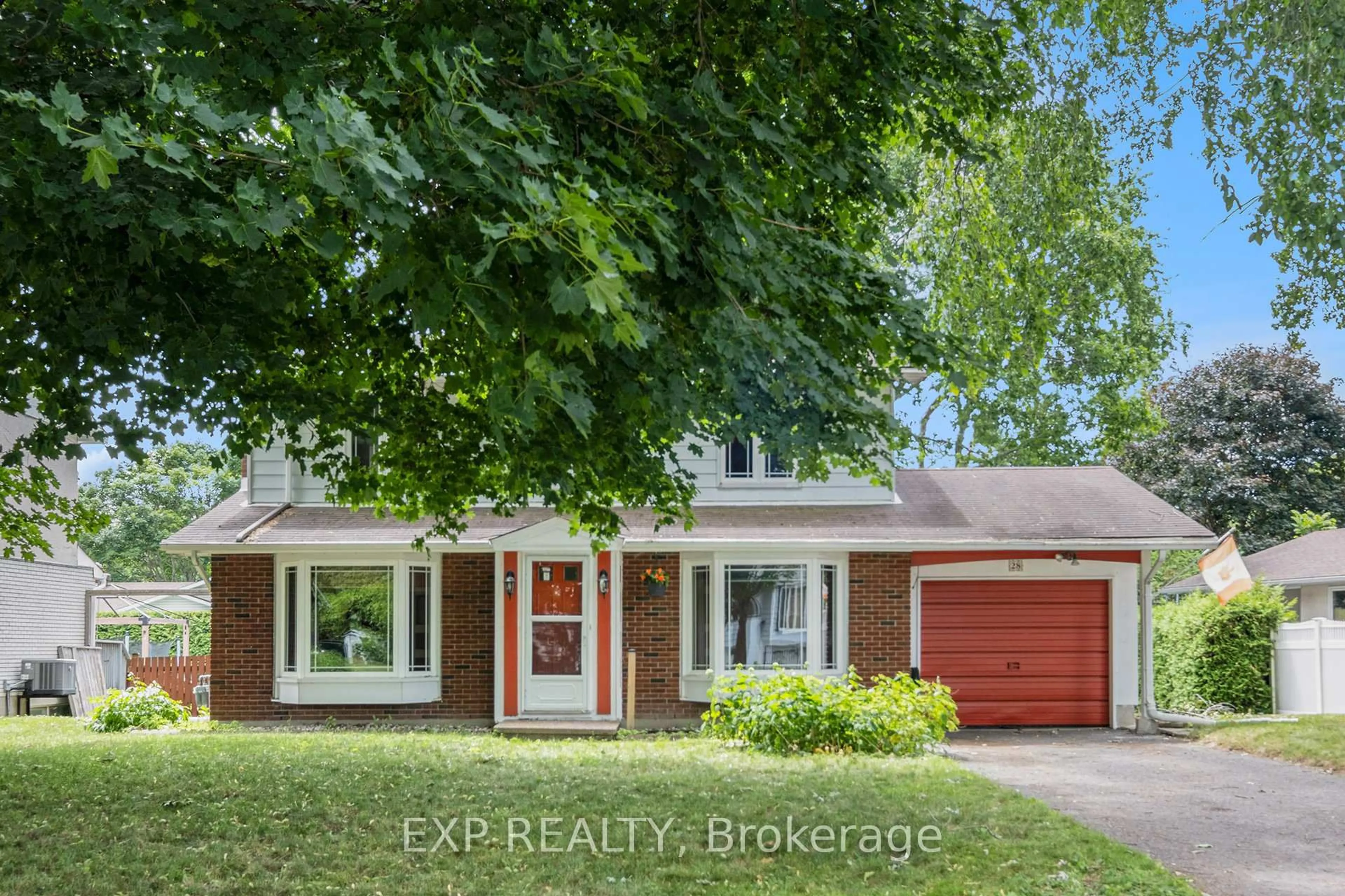 Home with brick exterior material, street for 28 Ashgrove Cres, Ottawa Ontario K2G 0S3