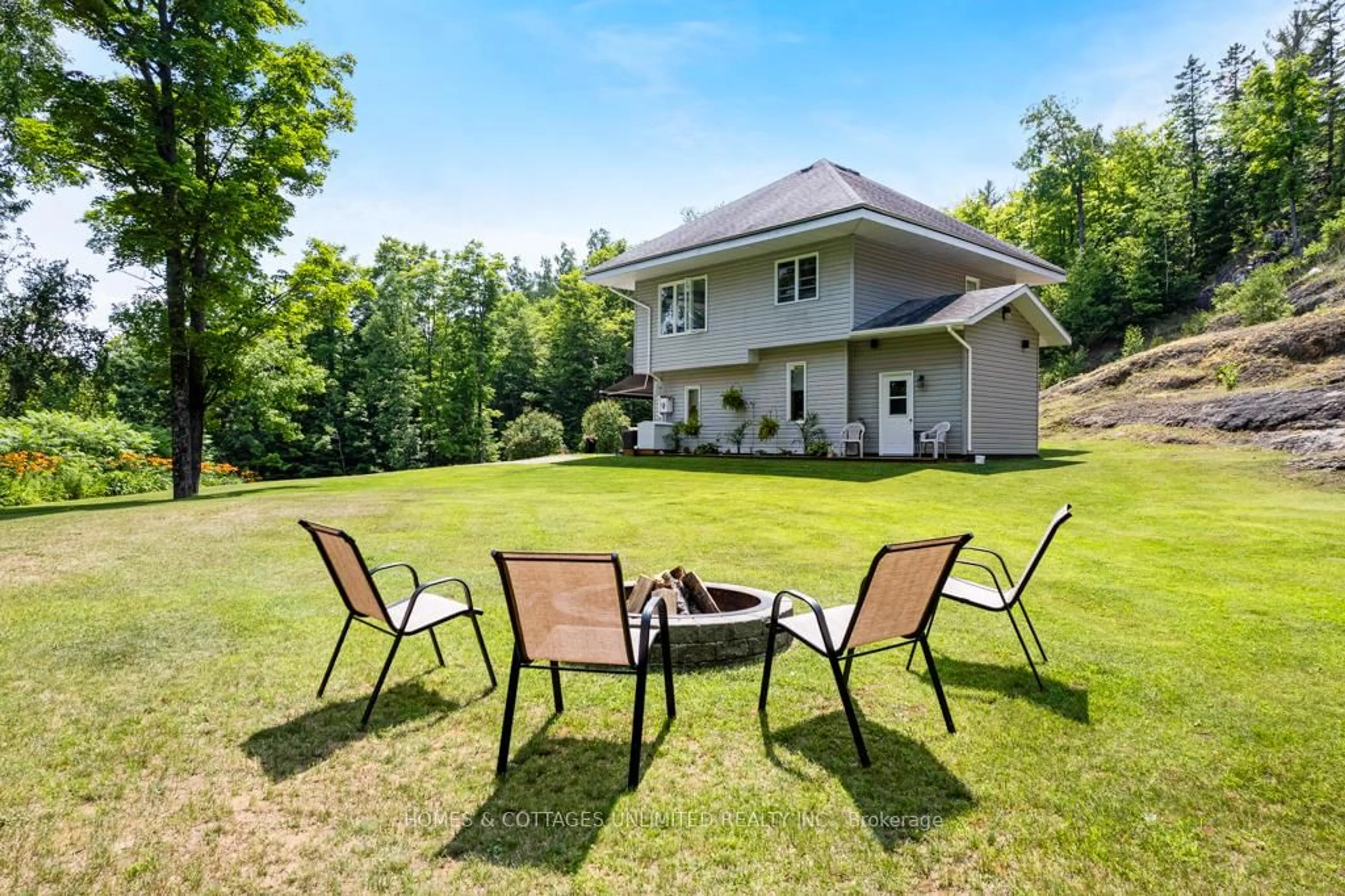 Patio, water/lake/river/ocean view for 9537 509 Highway, Ompah Ontario K0H 2J0