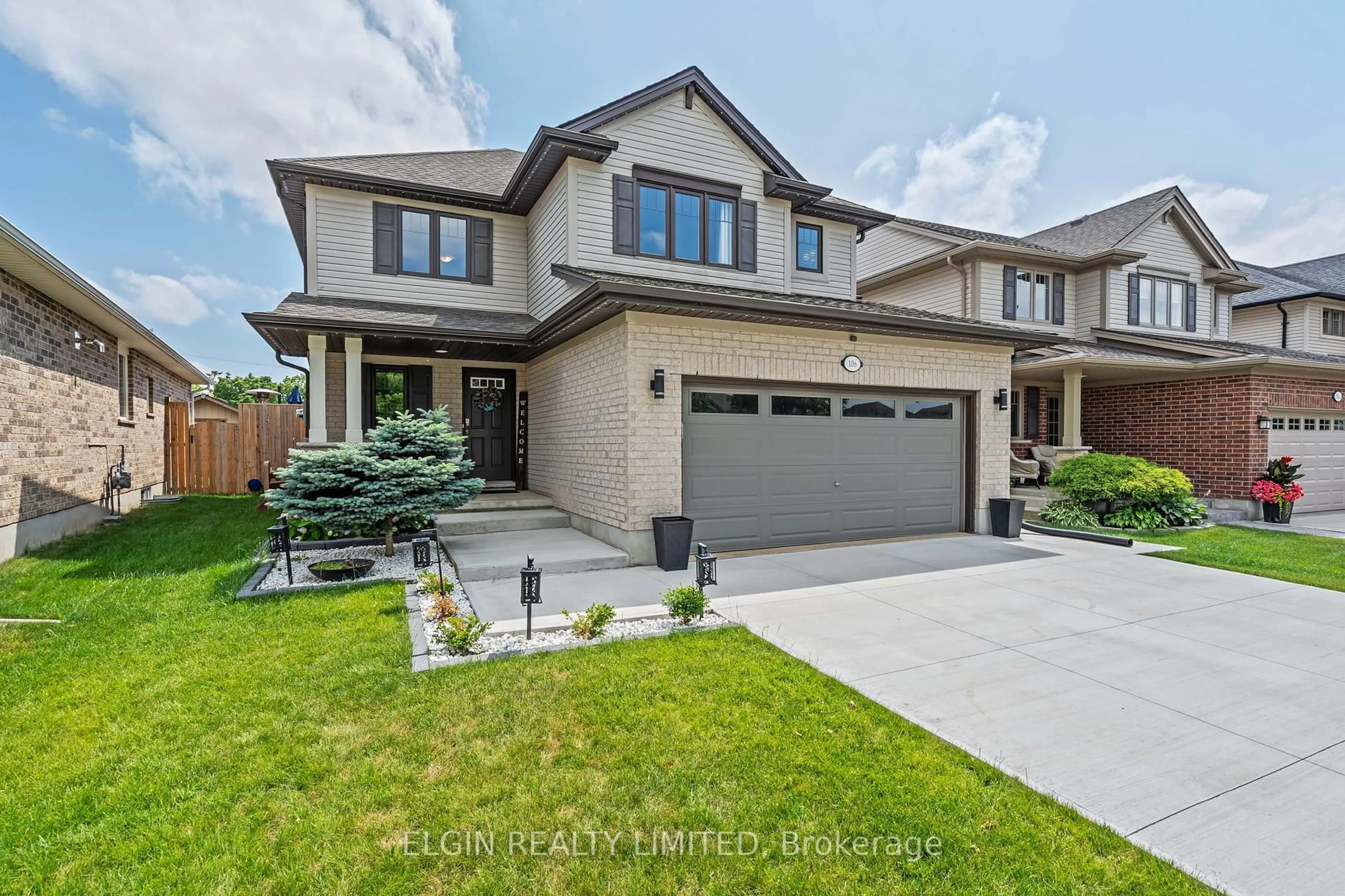 Home with brick exterior material, street for 106 Westlake Dr, St. Thomas Ontario N5P 0B7