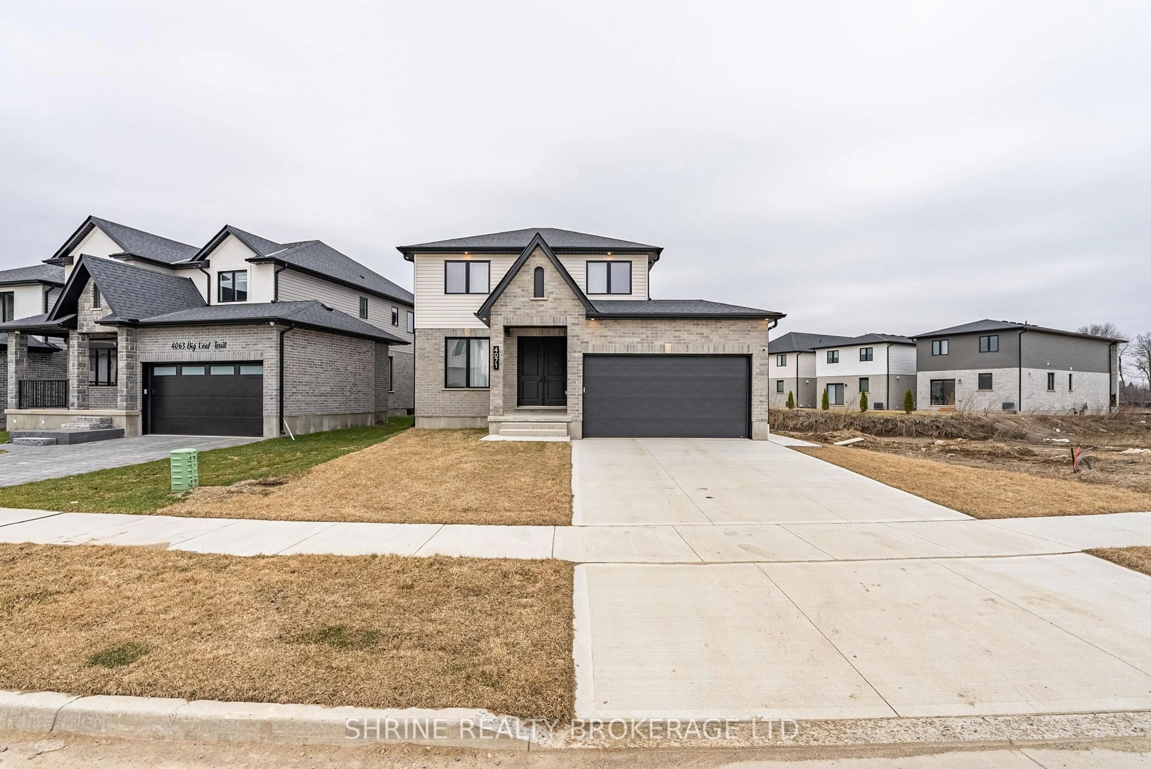 Home with brick exterior material, street for 4071 Big Leaf Tr, London South Ontario N6P 1H5