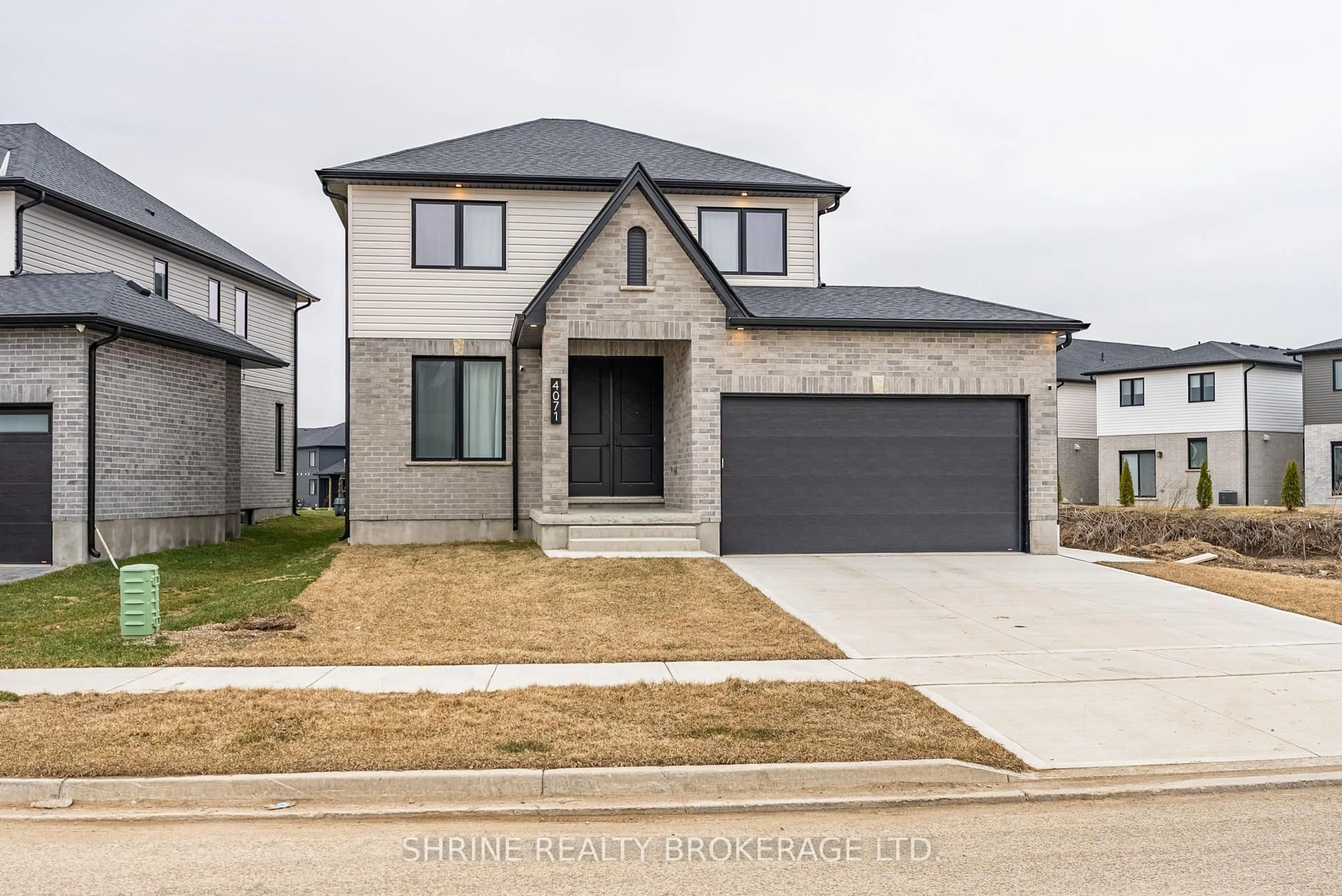 Home with brick exterior material, street for 4071 Big Leaf Tr, London South Ontario N6P 1H5
