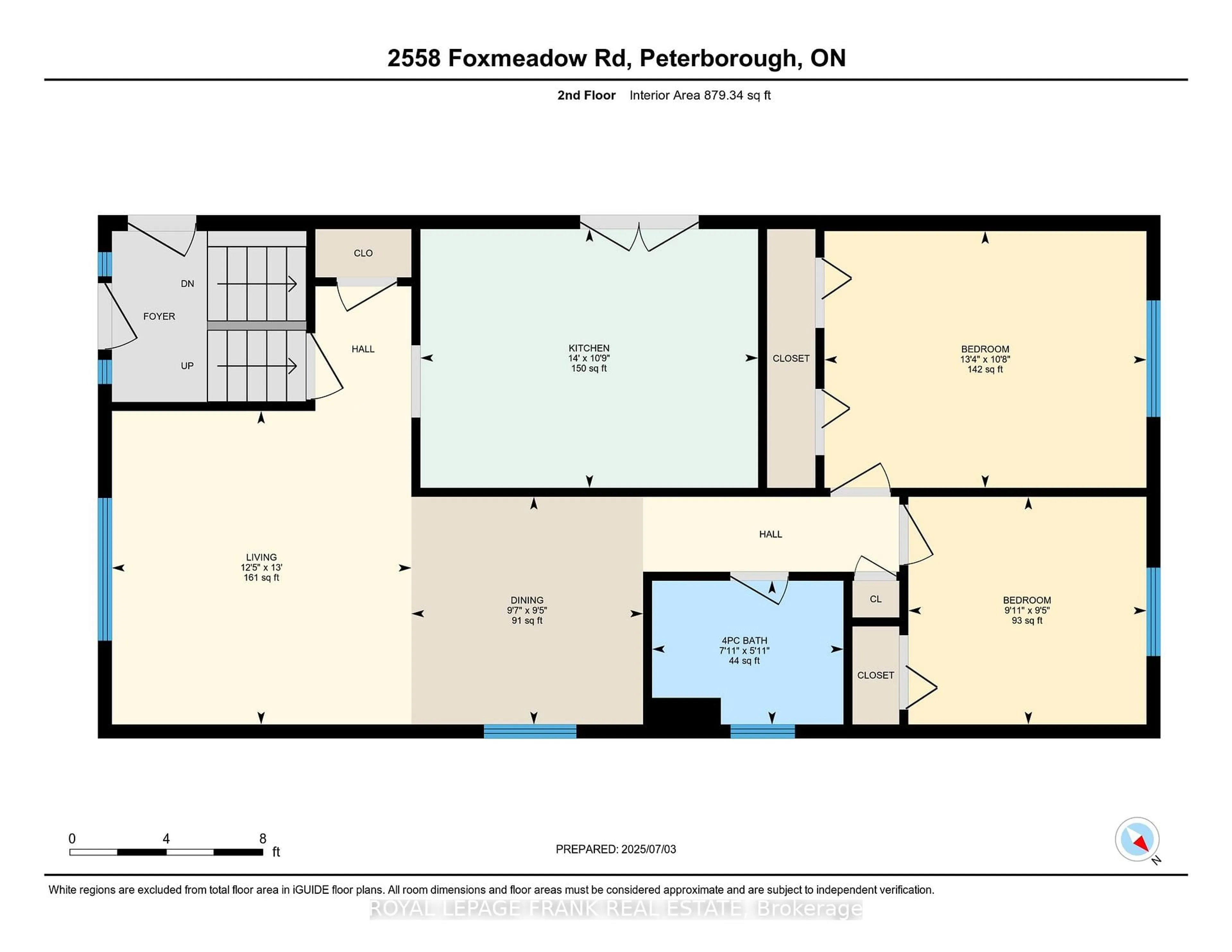 Floor plan for 2558 Foxmeadow Rd, Peterborough East Ontario K9L 1X2
