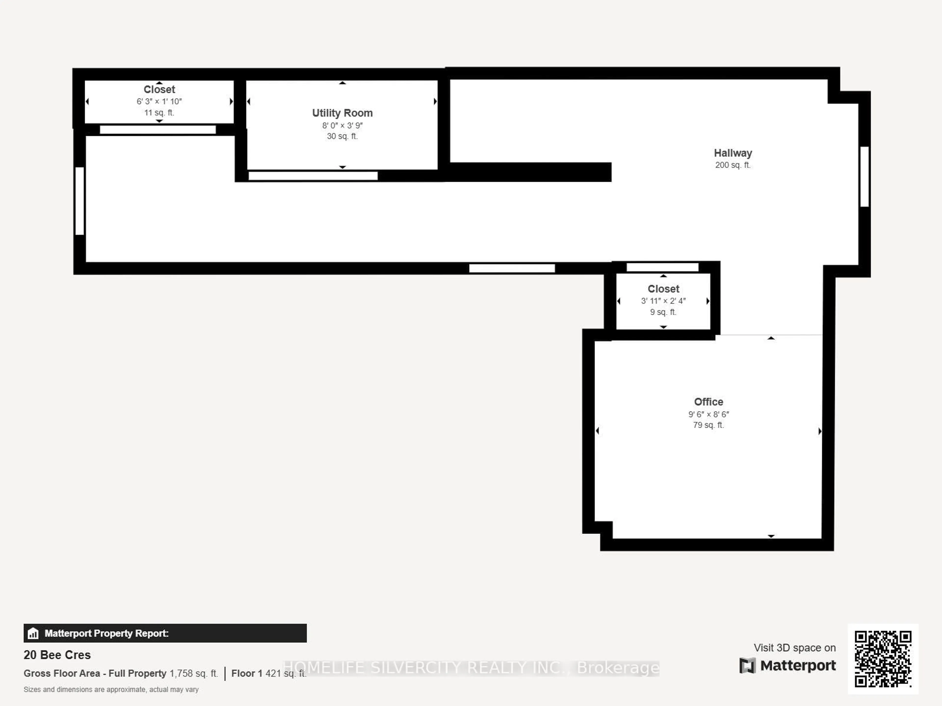 Floor plan for 20 Bee Cres, Brantford Ontario N3T 0V7