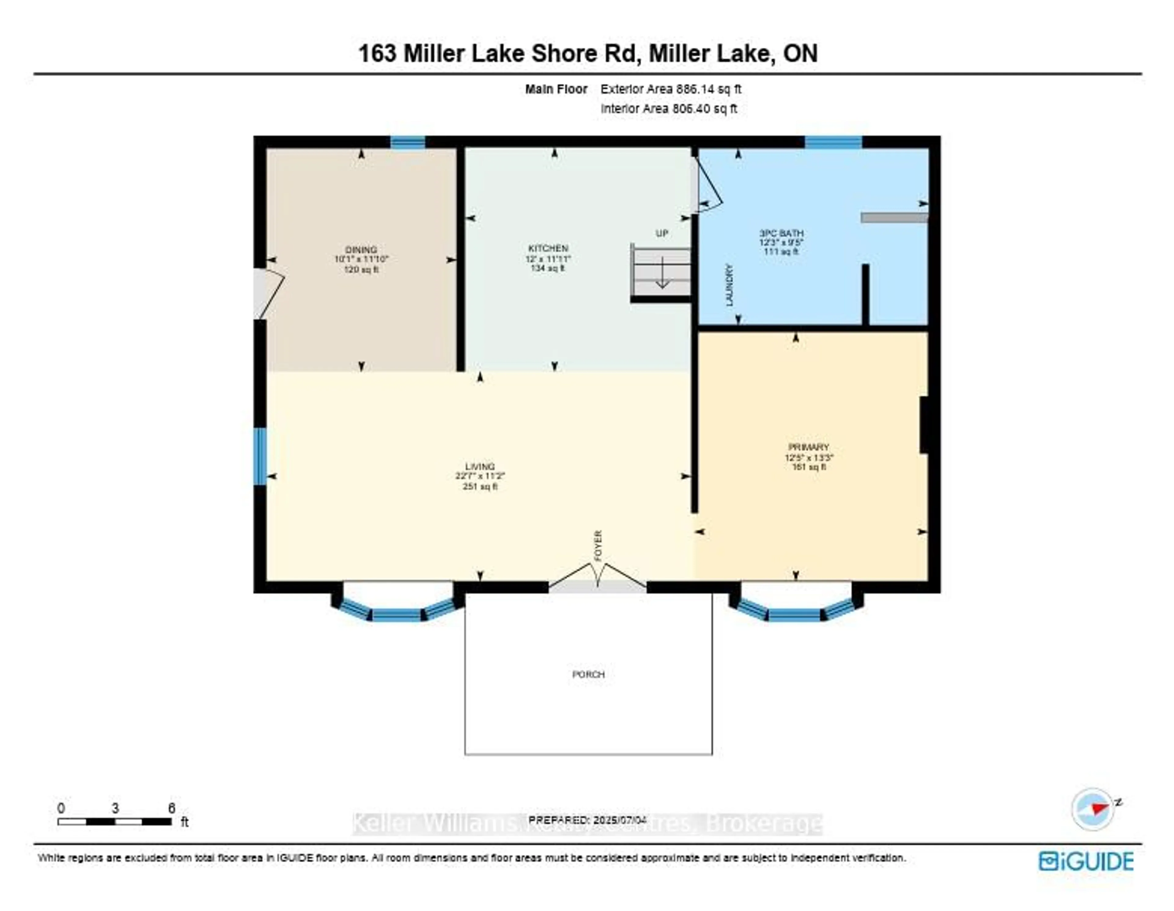 Floor plan for 163 Miller Lake Shore Rd, Northern Bruce Peninsula Ontario N0H 1Z0