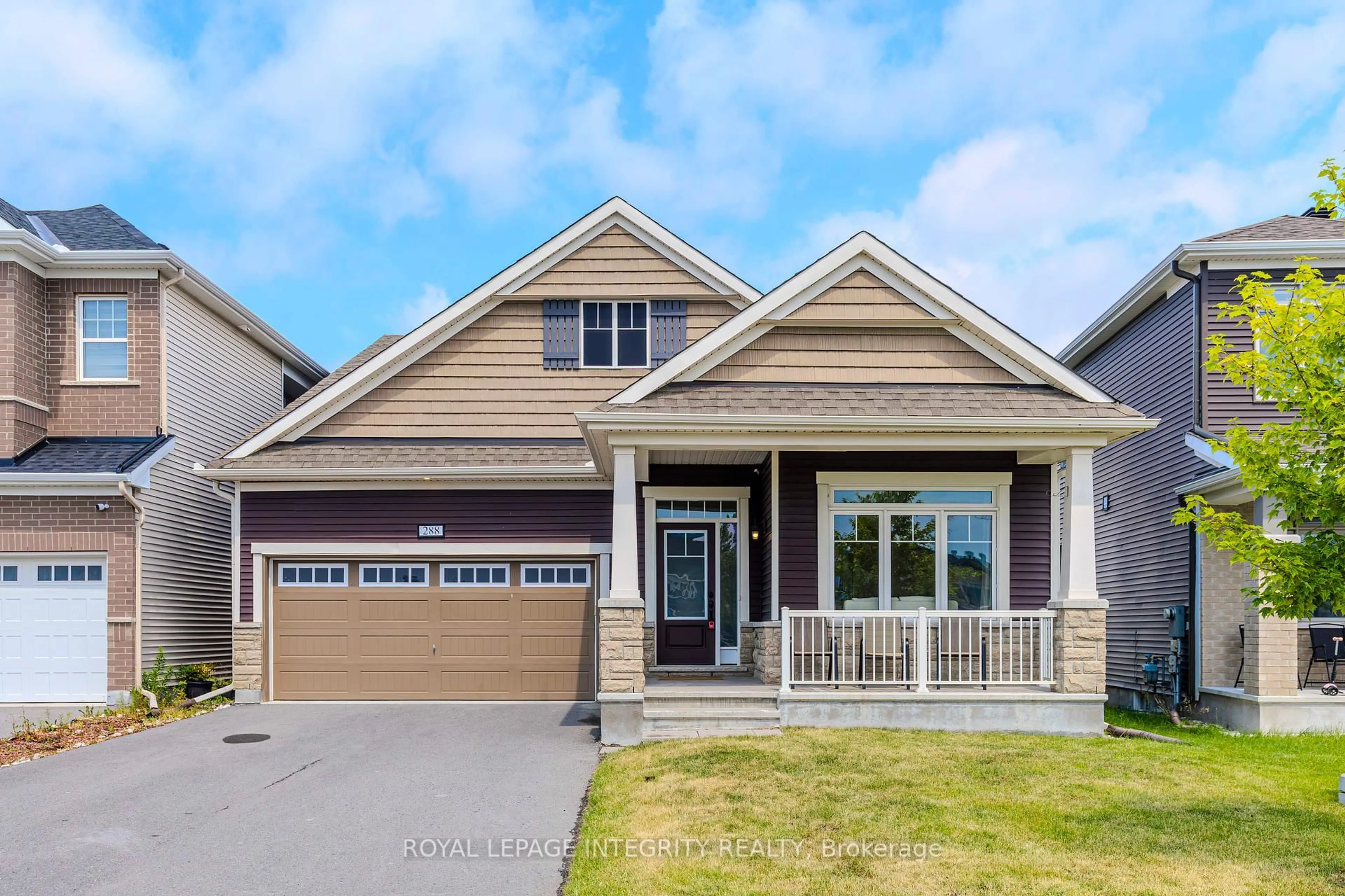 Home with vinyl exterior material, street for 288 Ponderosa St, Ottawa Ontario K2V 0N4
