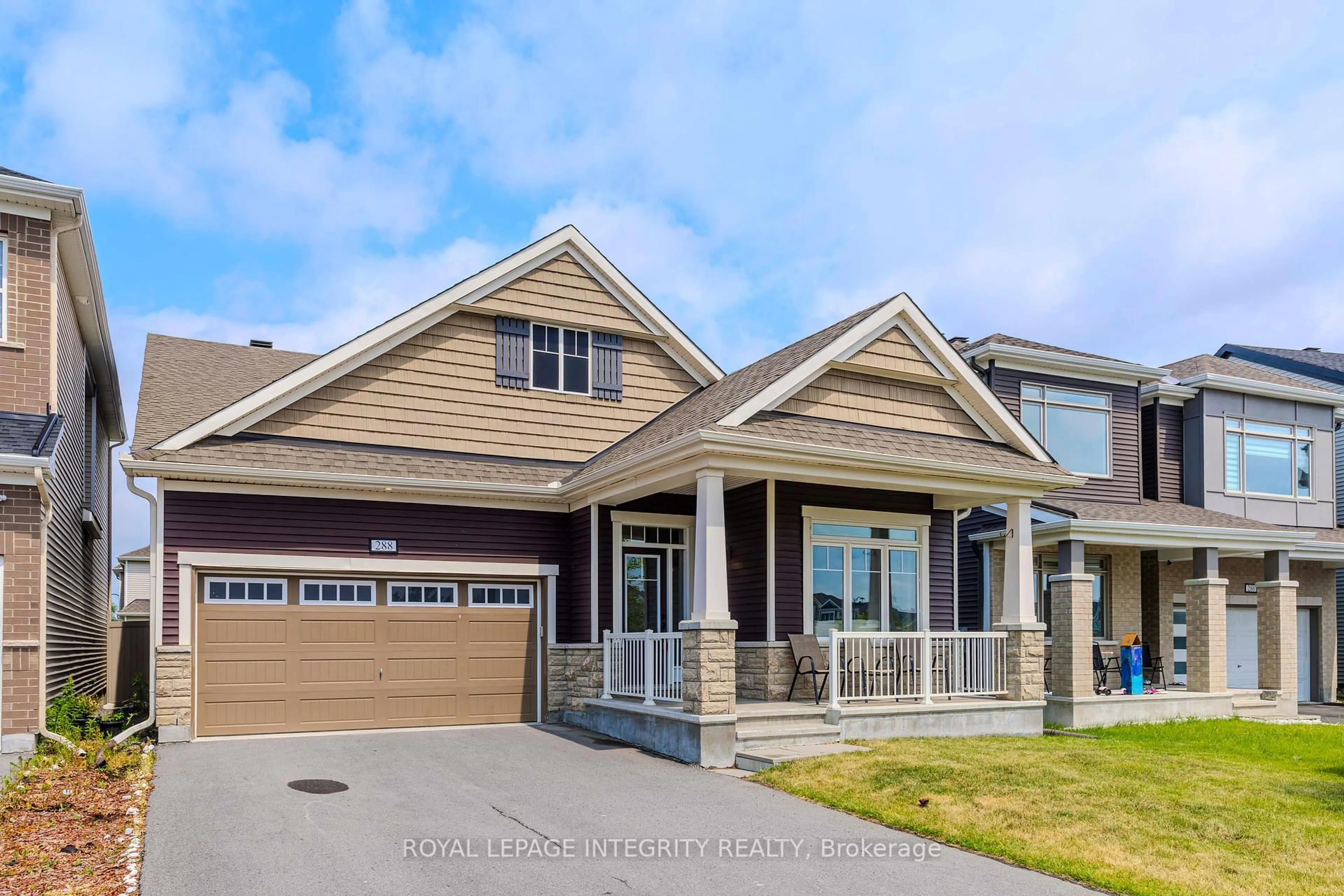 Home with vinyl exterior material, street for 288 Ponderosa St, Ottawa Ontario K2V 0N4