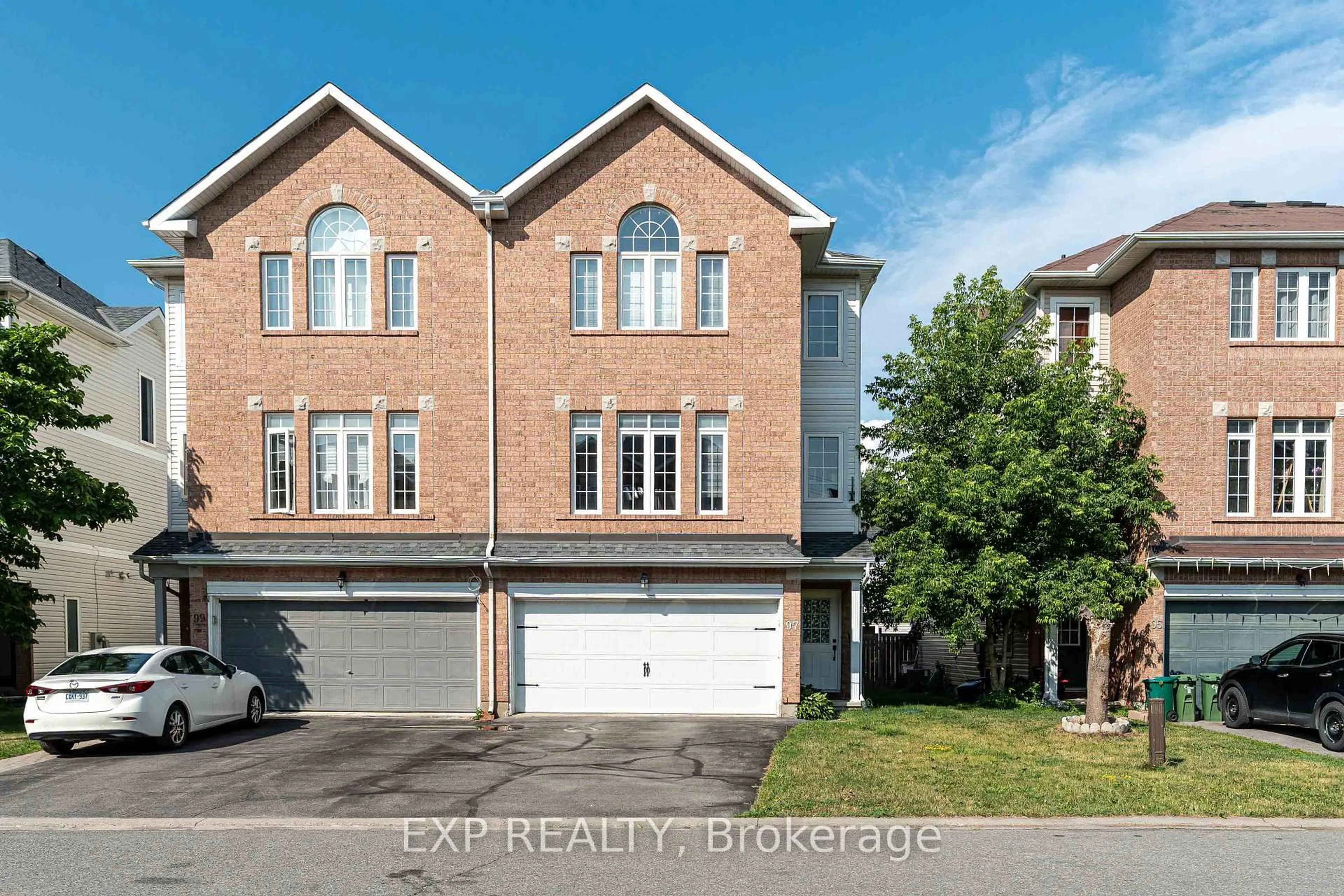 A pic from outside/outdoor area/front of a property/back of a property/a pic from drone, street for 97 Castle Glen Cres, Ottawa Ontario K2L 4G9