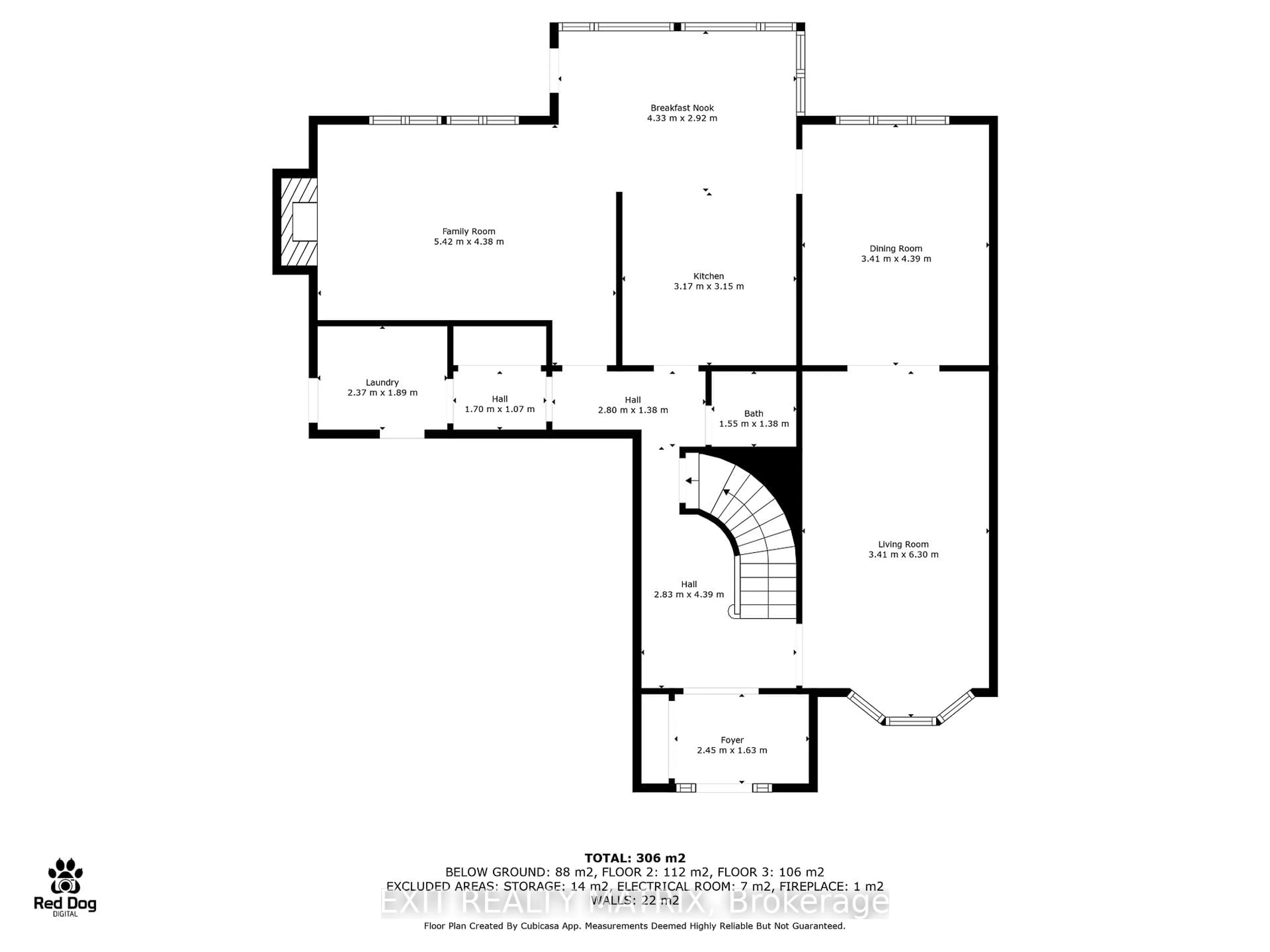 Floor plan for 332 River Ridge Cres, Ottawa Ontario K1E 3N1
